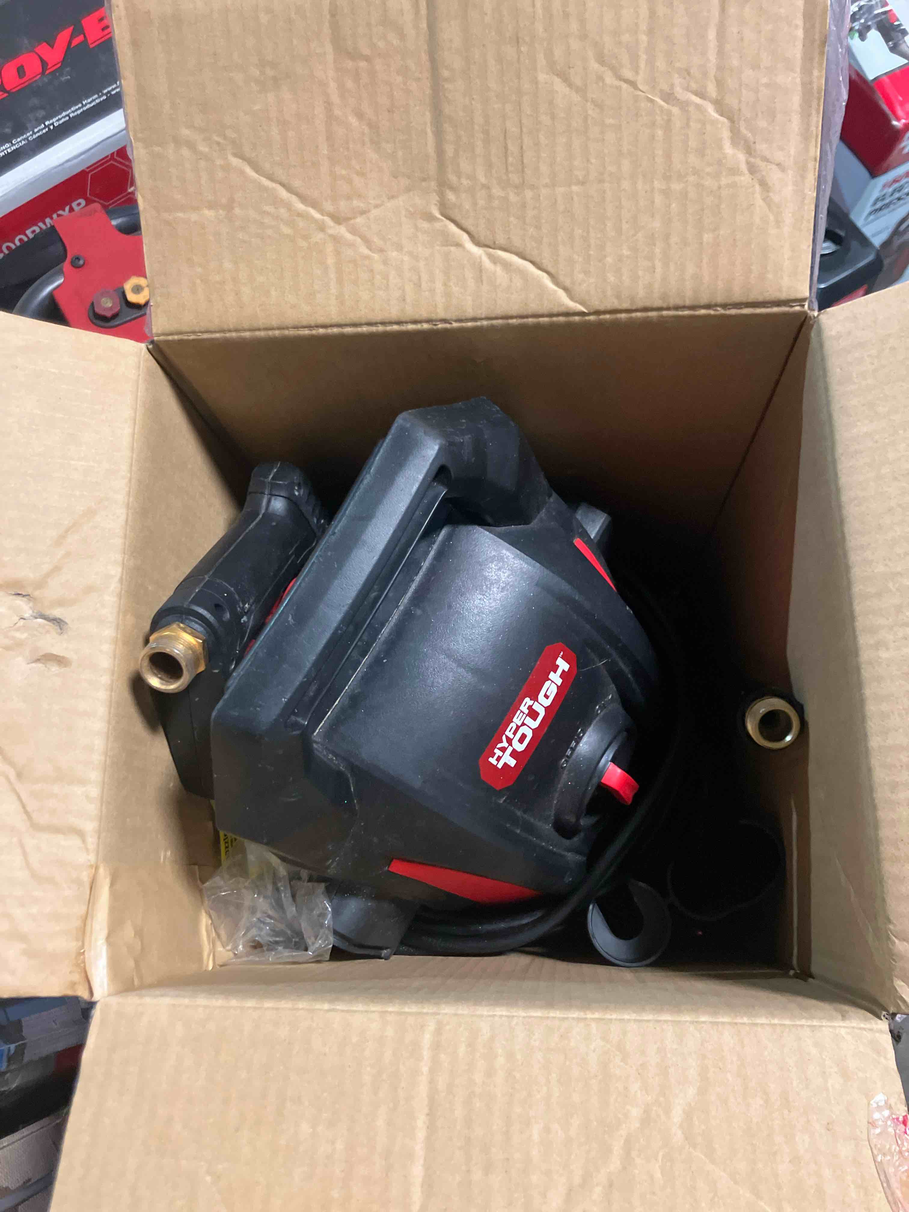 Condition photo showing Good Condition for Hyper Tough Electric Pressure Washer 1600 Psi for Household   Great for Cars  Patios  Driveways (Used)