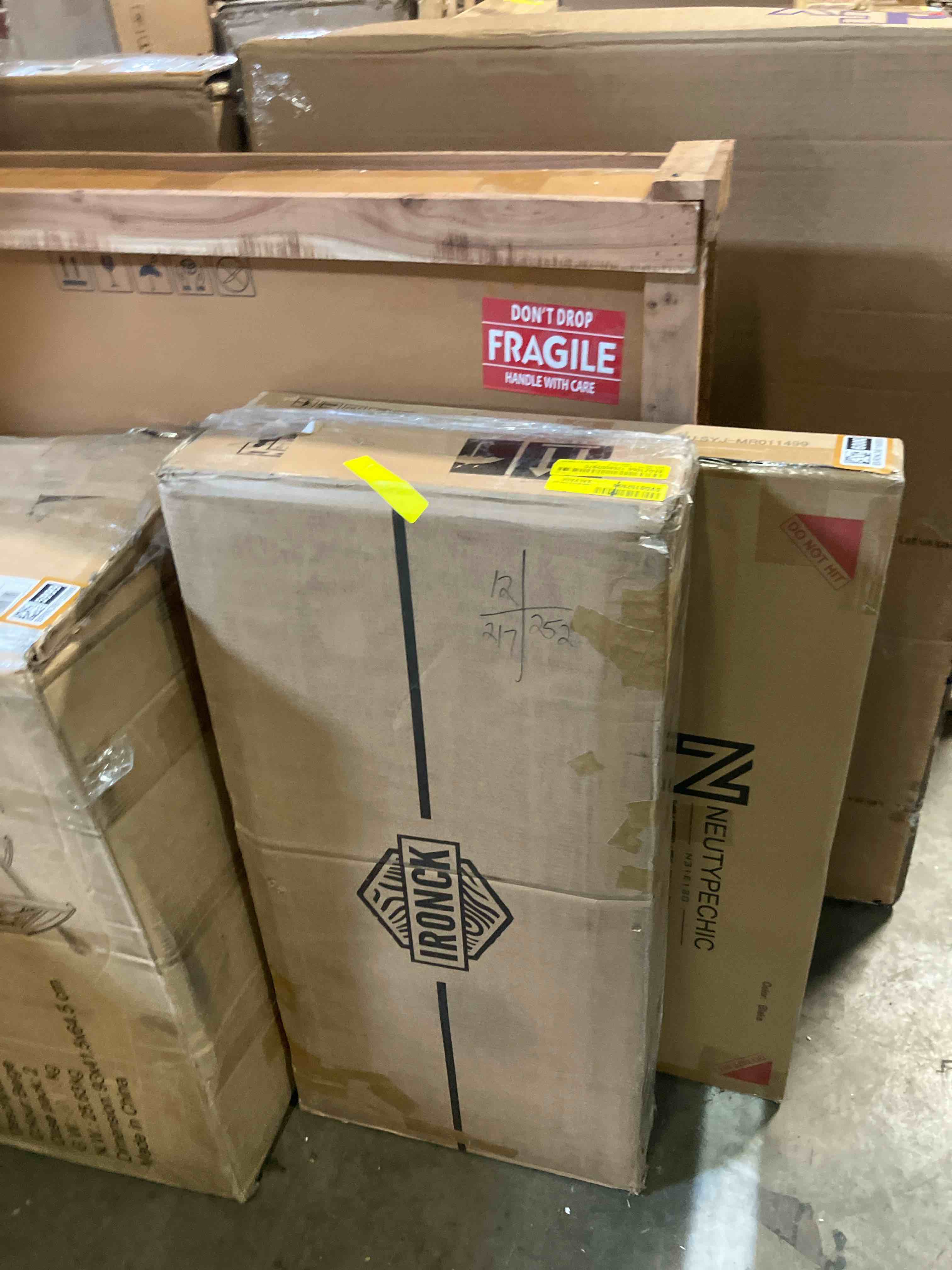 Condition photo showing New/Like New for IRONCK Vanity Desk with Mirror and LED Lights, Jewelry Cabinet, Makeup Dressing Table Set with Drawers, Storage Shelves, for Bedroom, 65.3 H White