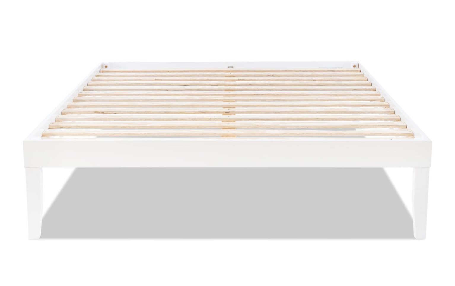 phoebe queen white solid wood platform bed