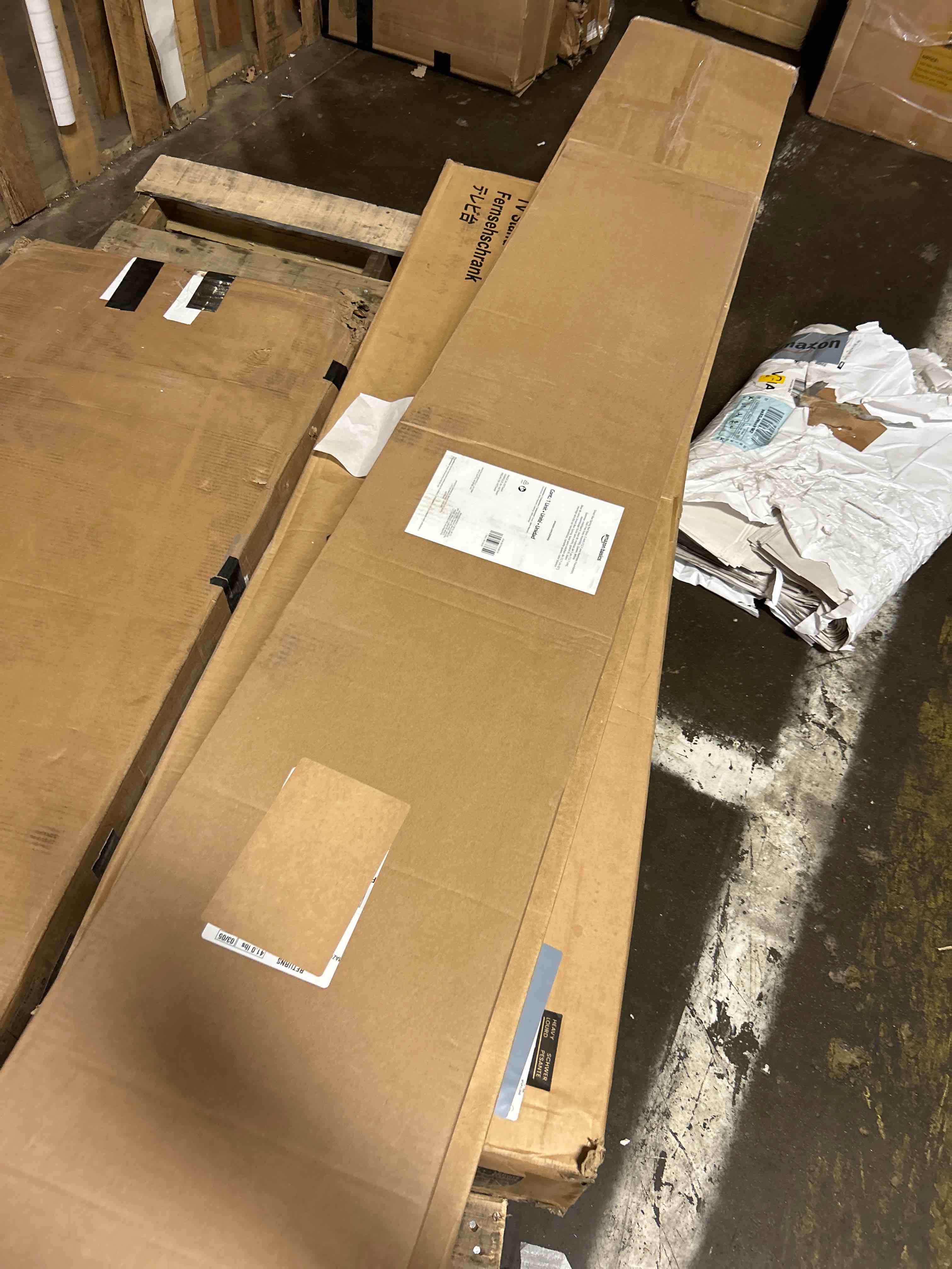 Condition photo showing New/Like New for Amazon Basics Smart Box Spring Bed Base, 5-Inch Height Mattress Foundation, Tool-Free Easy Assembly, Queen, 79"L x 59.5"W x 5"H, White Queen(79"L x 59.5"W) 5-Inch Height