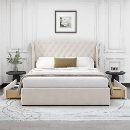 tanikia bed frame with storage draw(box 1 of 2 only)