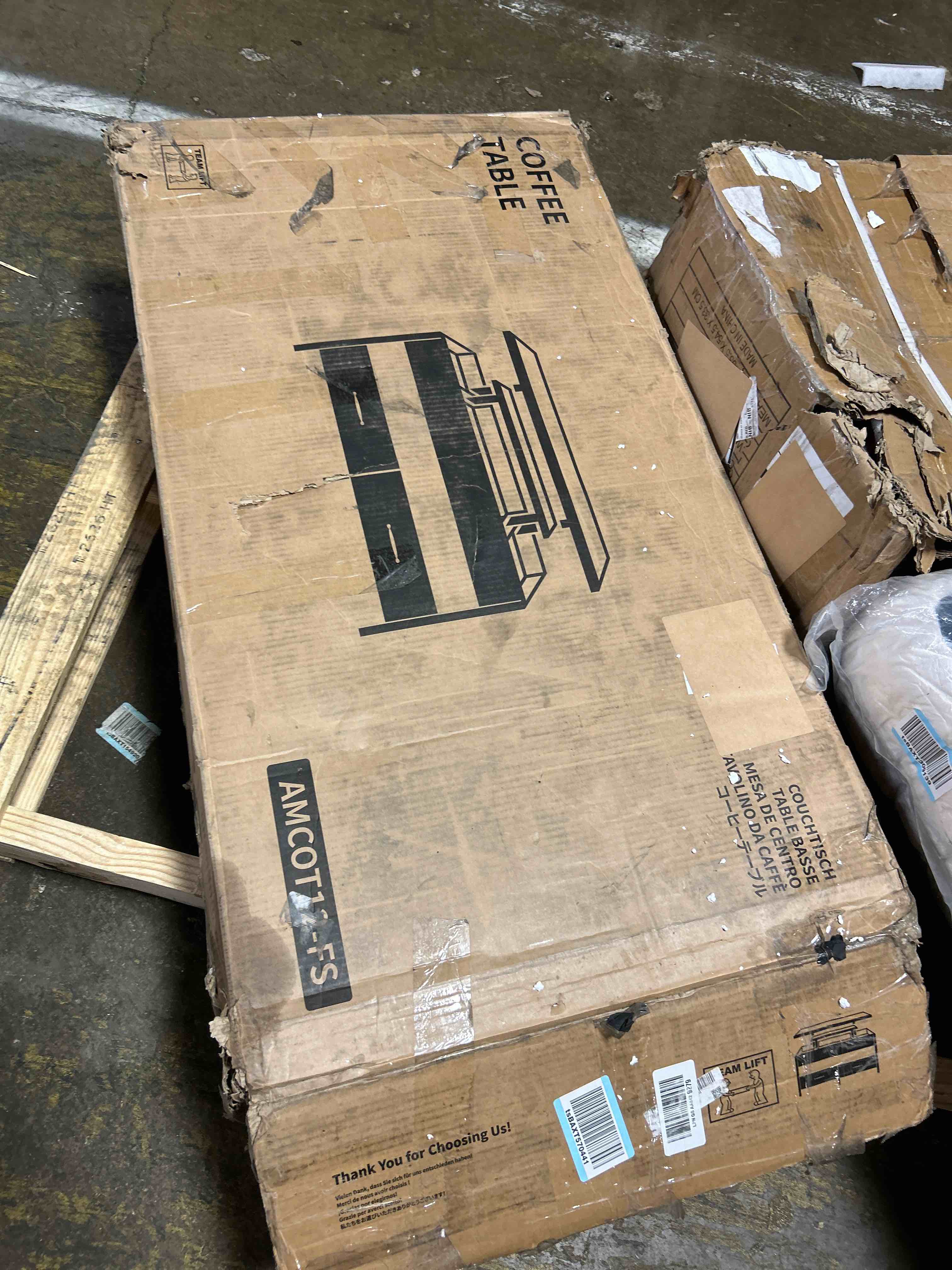 Condition photo showing Good Condition for Rolanstar Coffee Table Lift Top, Multi-Function Convertible Coffee Table with Drawers and Hidden Compartment, Converts to Dining Table for Living Room, Home Office,Grey