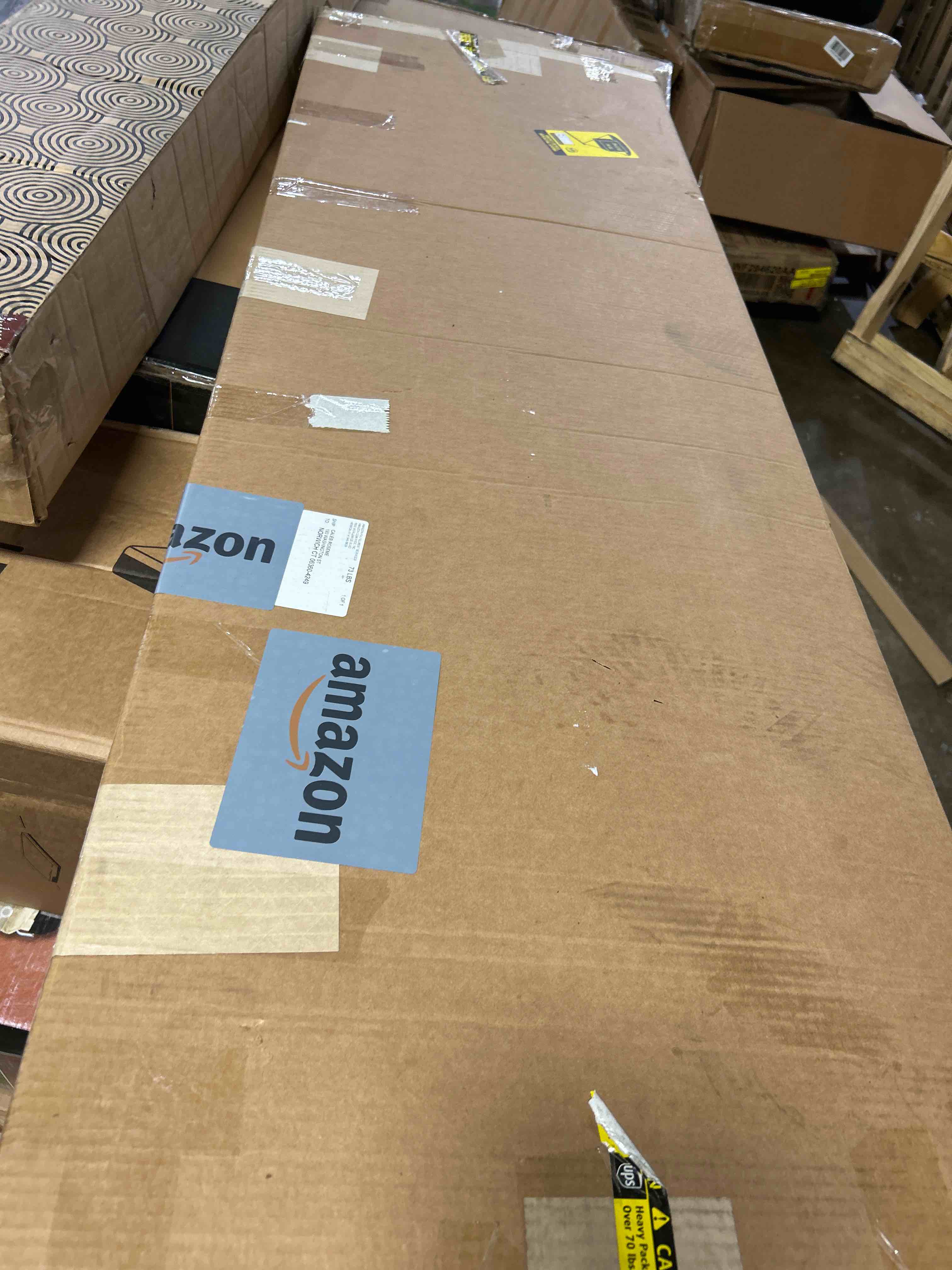 Condition photo showing New/Like New for VASAGLE CUSTOS Collection - Shoe Bench, Storage Bench with Padded Seat, Entryway Bench with 15 Compartments, for Bedroom, 11.8 x 41.3 x 18.9 Inches, Heather Greige and Cappuccino Beige ULHS015K01