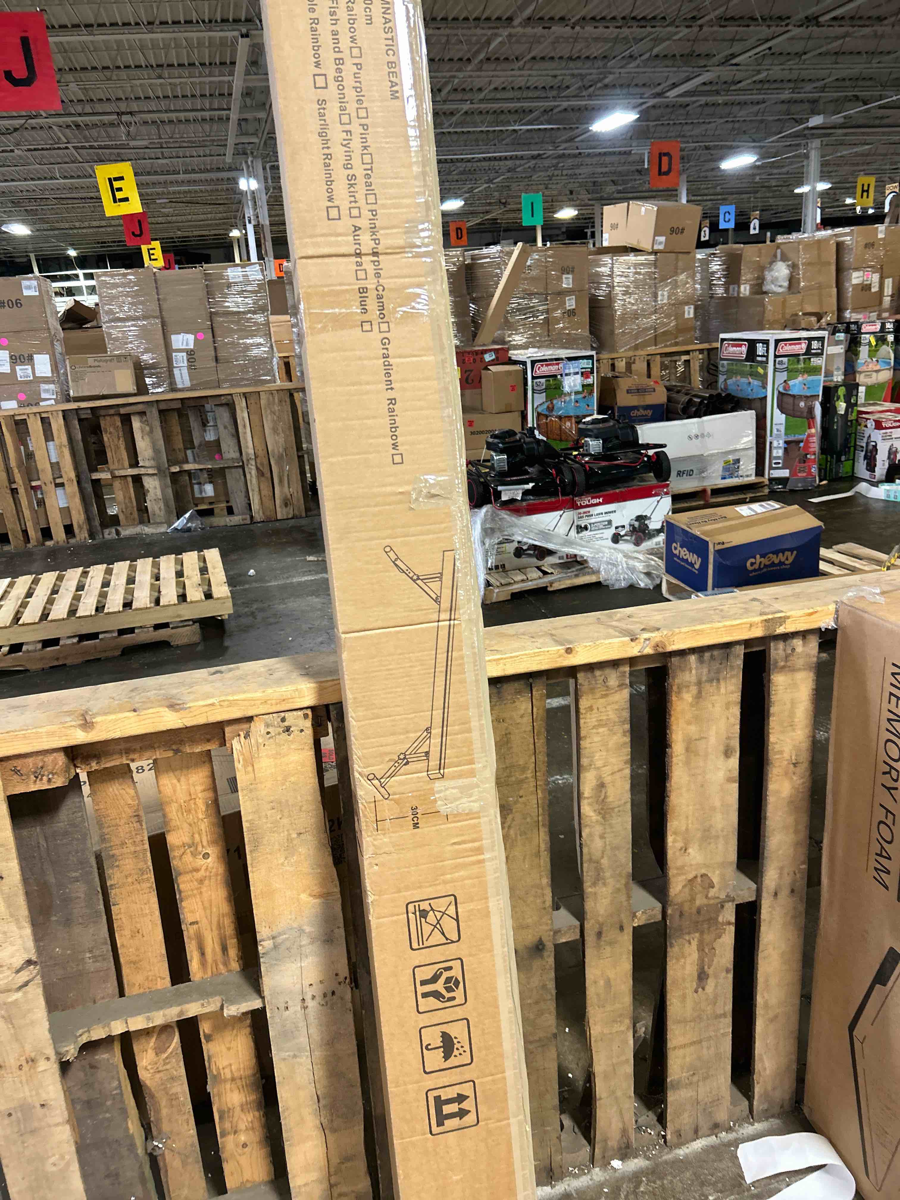 Condition photo showing New/Like New for YANGG 6FT/8FT Gymnastic Balance Beam,Adjustable High and Low Level Floor Beam - Highly Stable - Gym Practice Training Equipment for Kids Children Girls Home 8 FT Rainbow