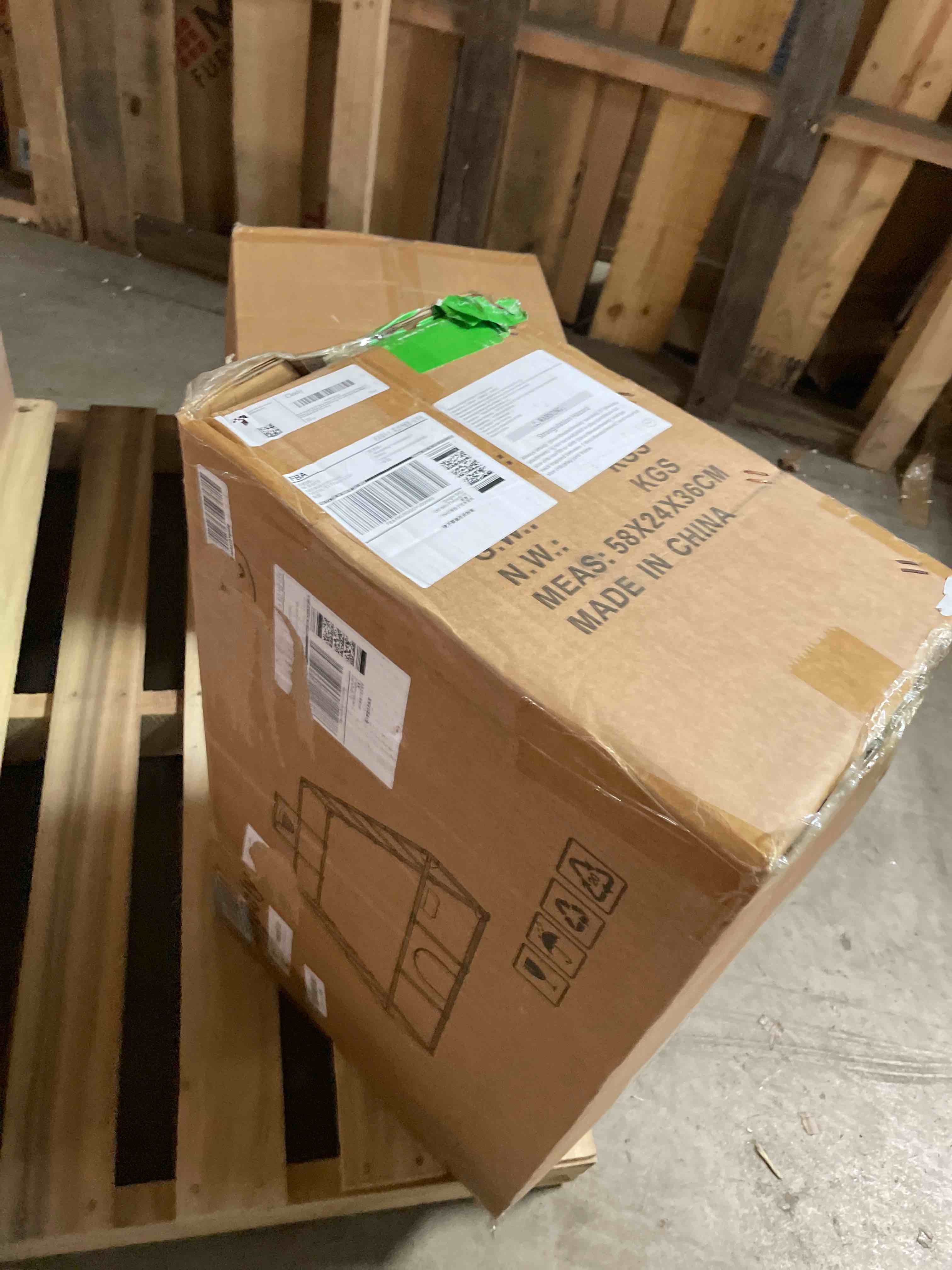 Condition photo showing Good Condition for Baby playpen, 79"x71"Baby Playpen with Mat Indoor?Outdoor Playpen for Babies and Toddlers with Breathable Play Pen with Ocean Balls Hanging Pocket Basketball Hoop (Gray)