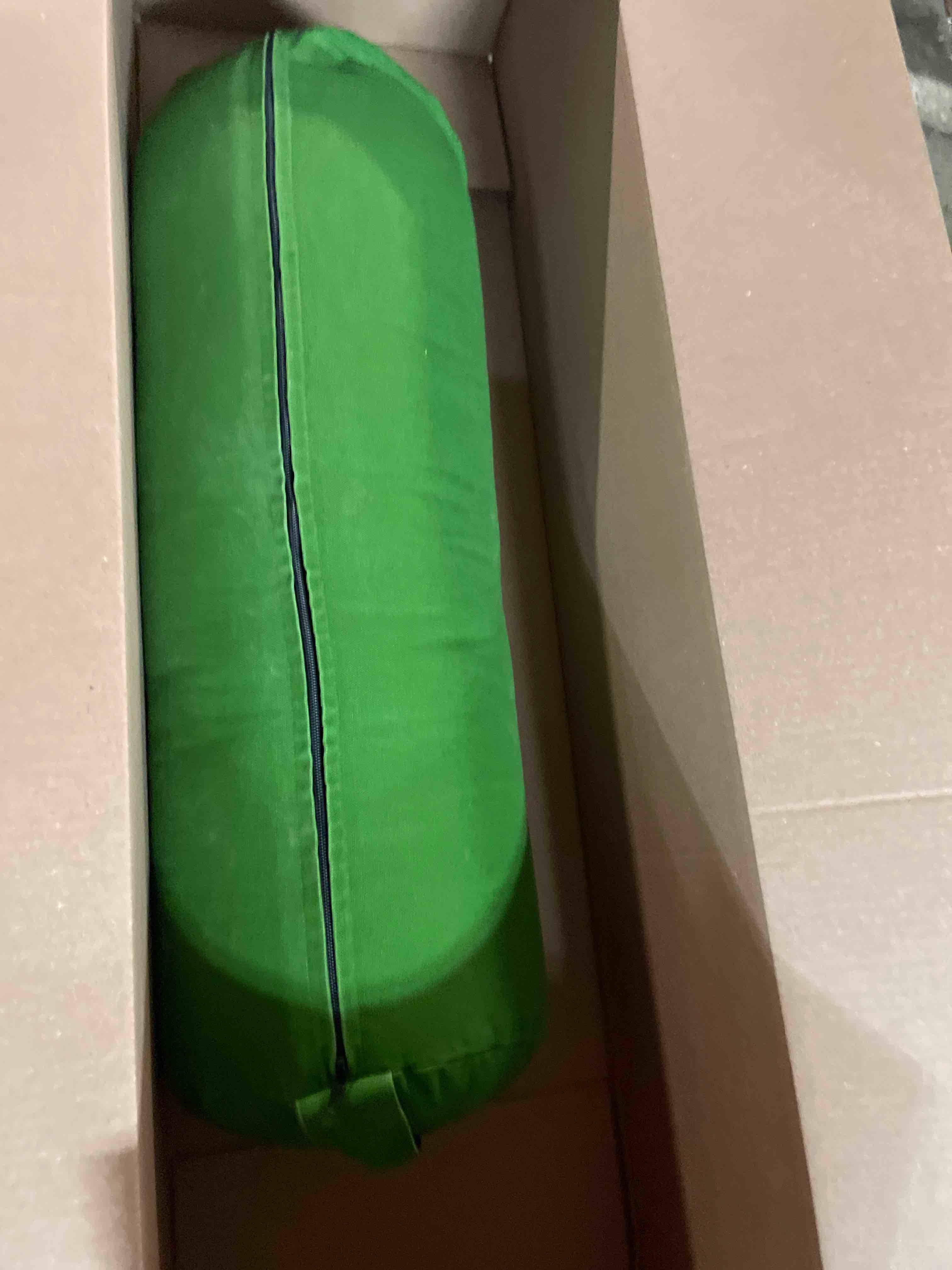 Condition photo showing As Is for Yogikuti Iyengar Yoga Bolster for Restorative Yoga and Meditation – Lightweight Cotton Support Pillow with Handle for Easy Carry, Versatile for Pose Modification, Balance, Back Relief, and Relaxation