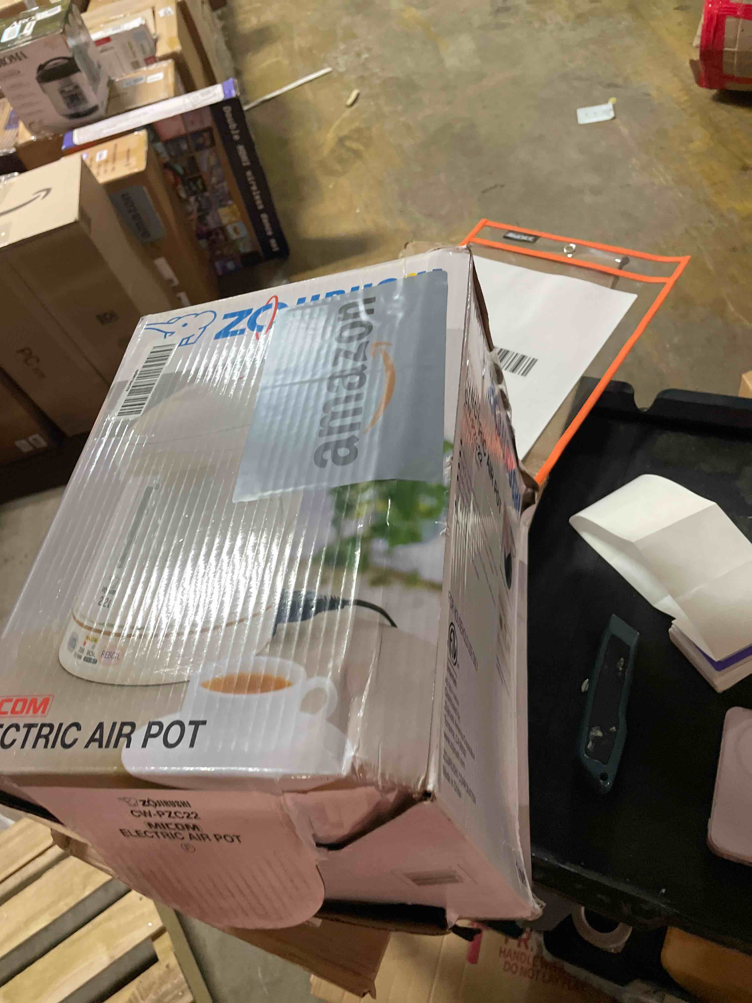 Condition photo showing As Is for Zojirushi CW-PZC22FC Micom Super Boiler 2.2L, Floral, 2.2 L 2.2 L Floral