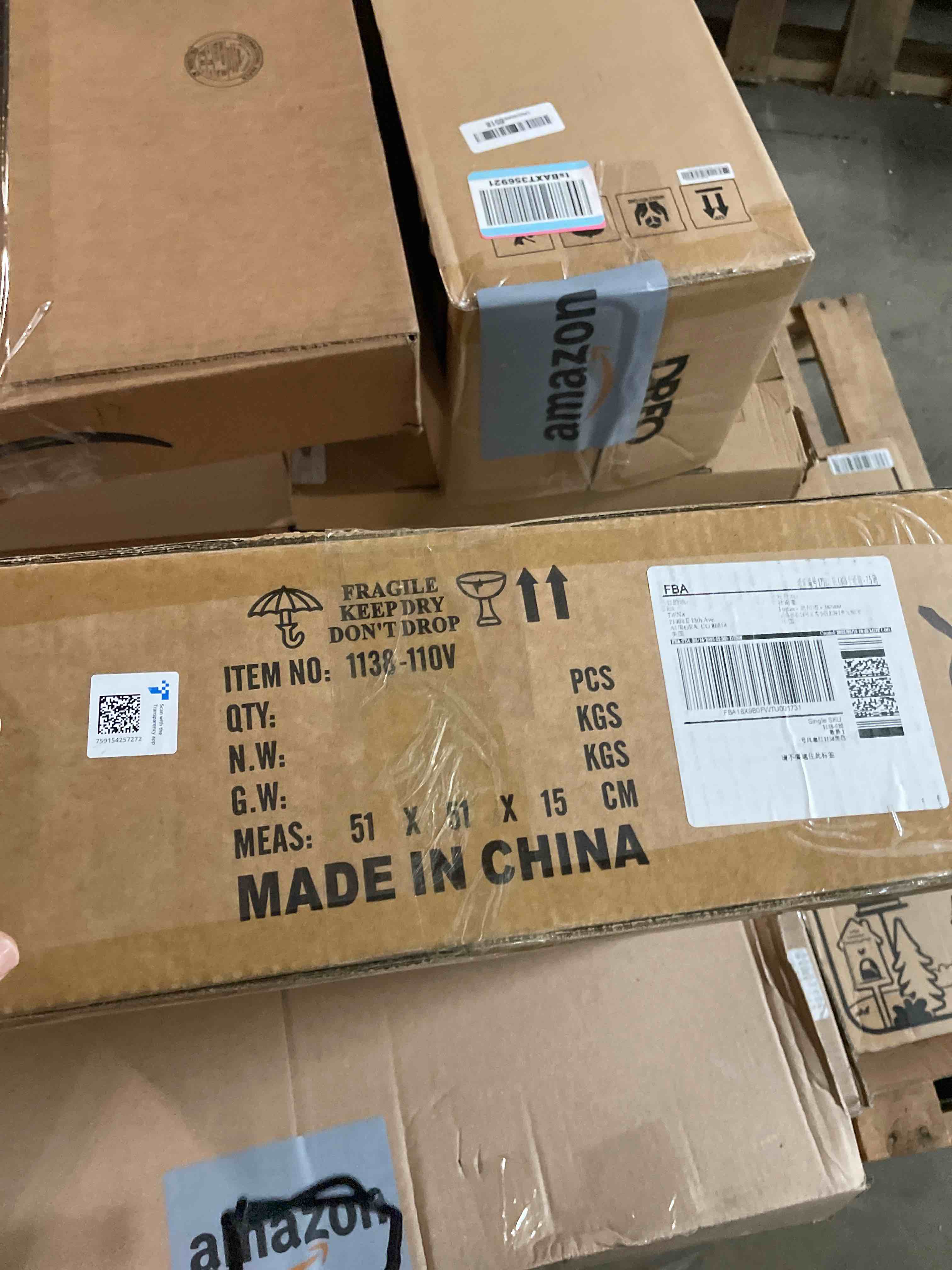 Condition photo showing New/Like New for Ceiling Fans with Lights and Remote, 20" Modern Low Profile Ceiling Fan, 6-Speed Quiet Reversible Motor, Flush Mount LED Fan Light,Stepless Dimmable for Bedroom & Kids Room (Black)