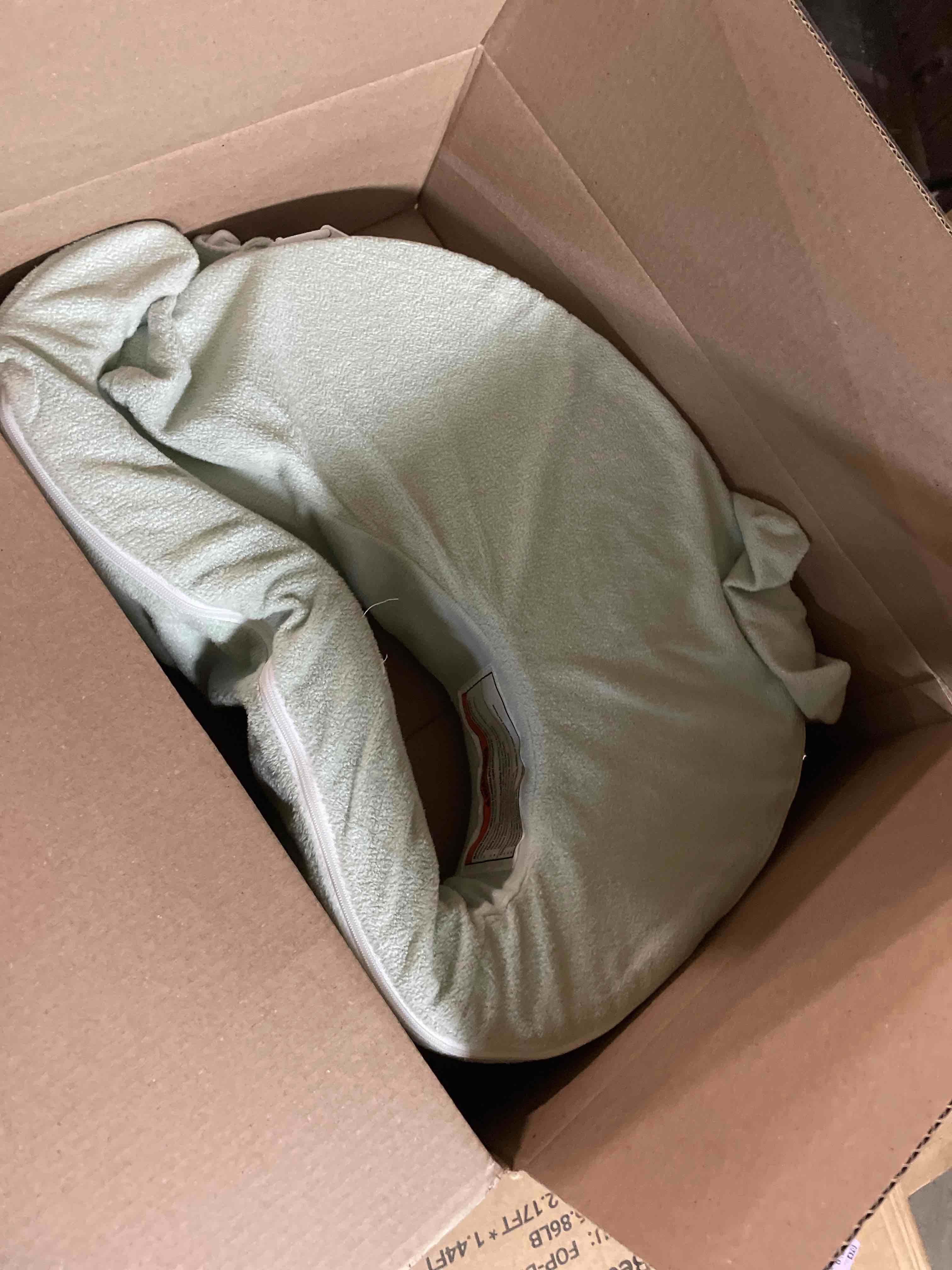 Condition photo showing Good Condition for My Brest Friend Super Deluxe Nursing Pillow - Enhanced Comfort & Ergonomic Breastfeeding Pillow for Ultimate Support For Mom & Baby - Adjustable and with Handy Side Pocket, Platinum Platinum Super Deluxe