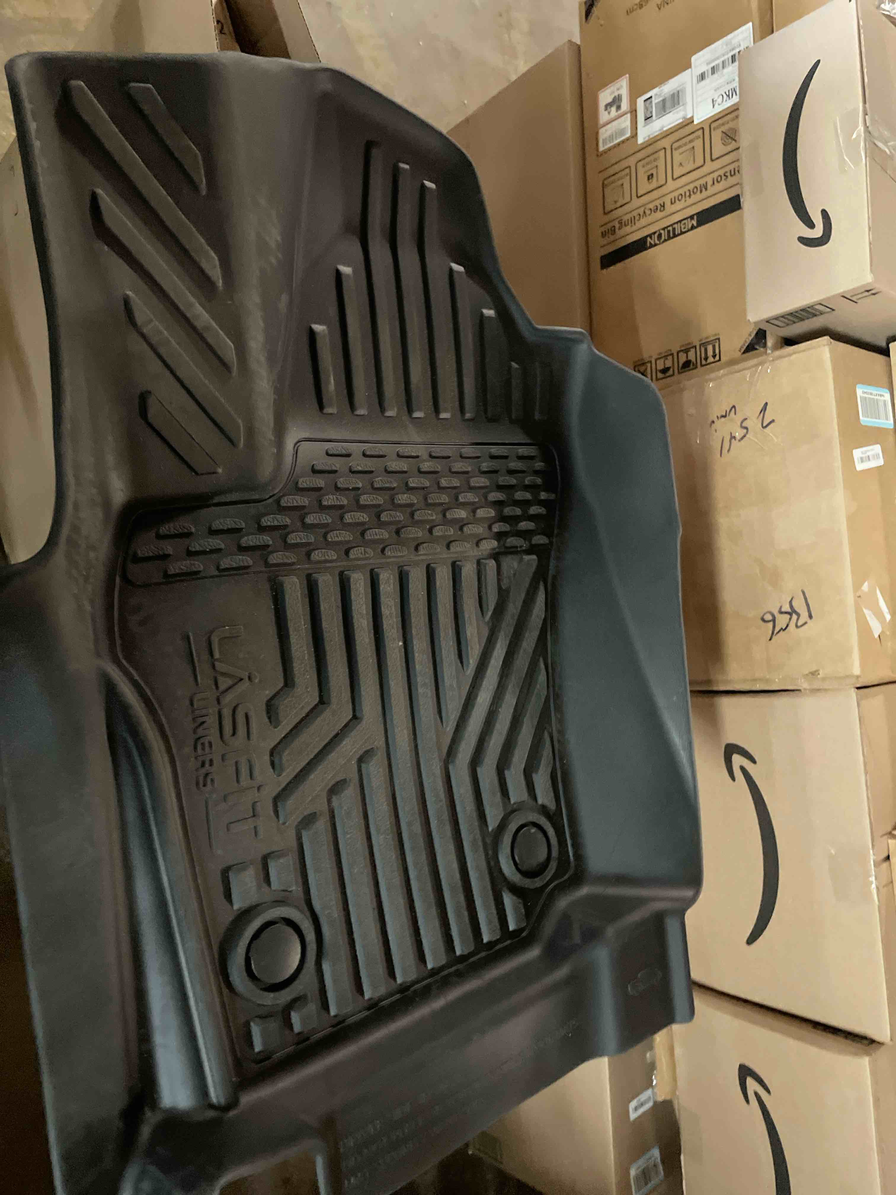 Condition photo showing Good Condition for CreekT® for Chevy Silverado for GMC Sierra Floor Mats 2019-2025 2026 (Crew Cab & Bucket Seating Only, Fit with Rear Under-Seat Storage), All Weather Floor Mats for 1500/2500HD/3500HD Accessories