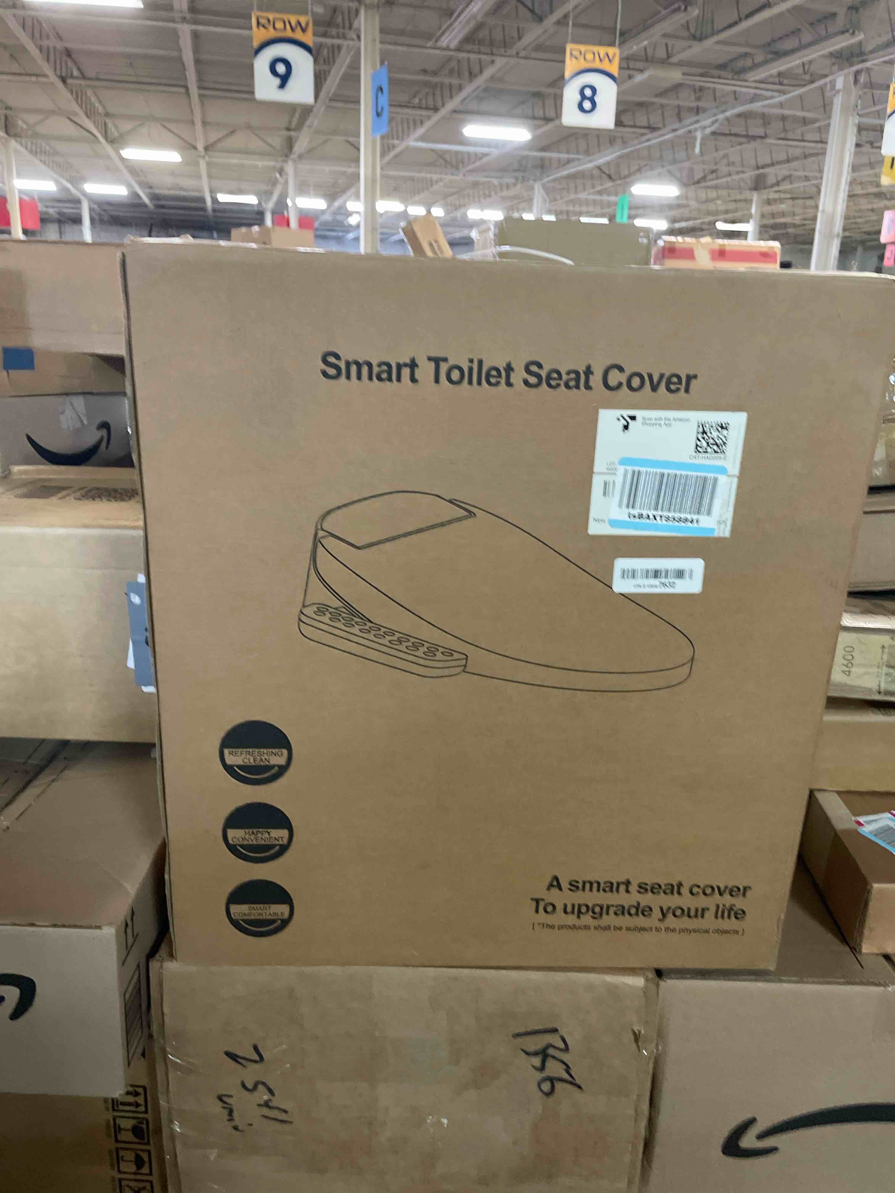 Condition photo showing New/Like New for Toilet Bidet Seat, Instant Warm Water, Self-Cleaning Nozzle, Multiple Spraying Modes, Electric Heated Seat, Warm Air Drying, Soft Closed Lid, Display Screen, Requires Electricity, Elongated Oval