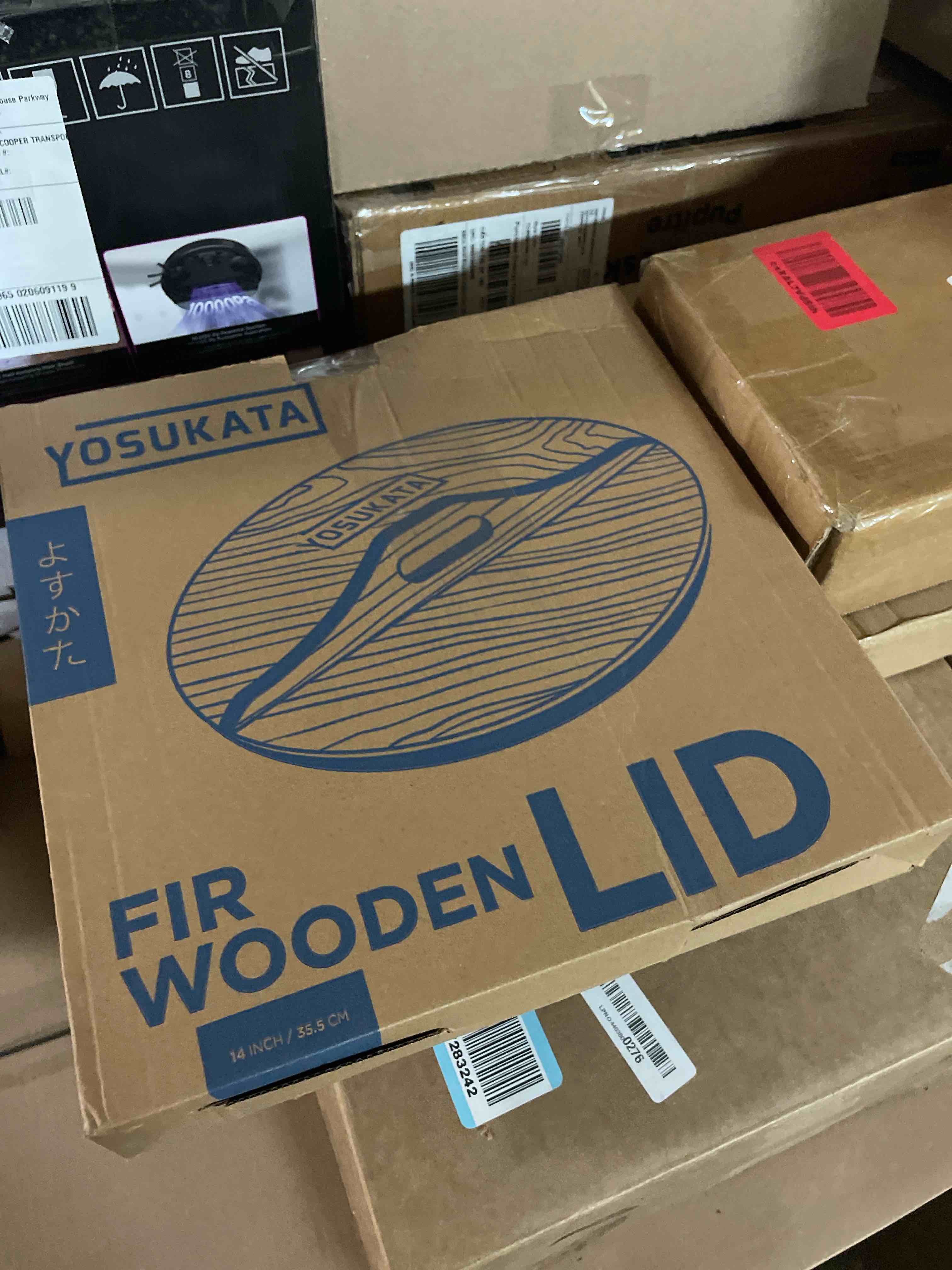 Condition photo showing New/Like New for YOSUKATA Cast Iron Wok Cover - Premium Wok Cover 13.2" for Wok 13.5"- Wooden Pan Lid with Ergonomic Handle - Condensate-free - Durable Accessories for Genuine Asian Cooking