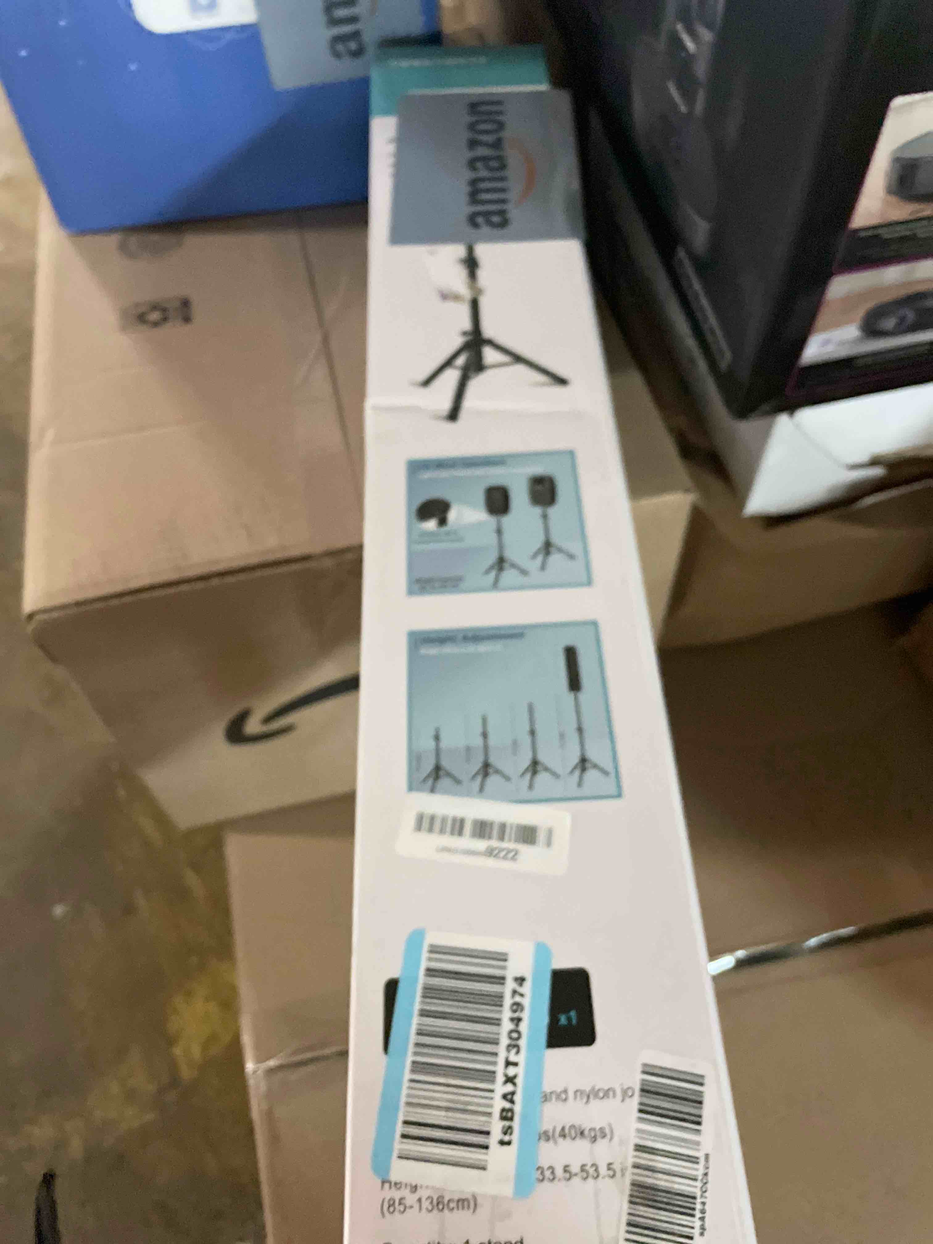 Condition photo showing Good Condition for Tripod Speaker Stands Adjustable Height from 33.5" to 53.5" PA DJ Short Tripod Speaker Stand Slim Mini Speaker Stand, Single