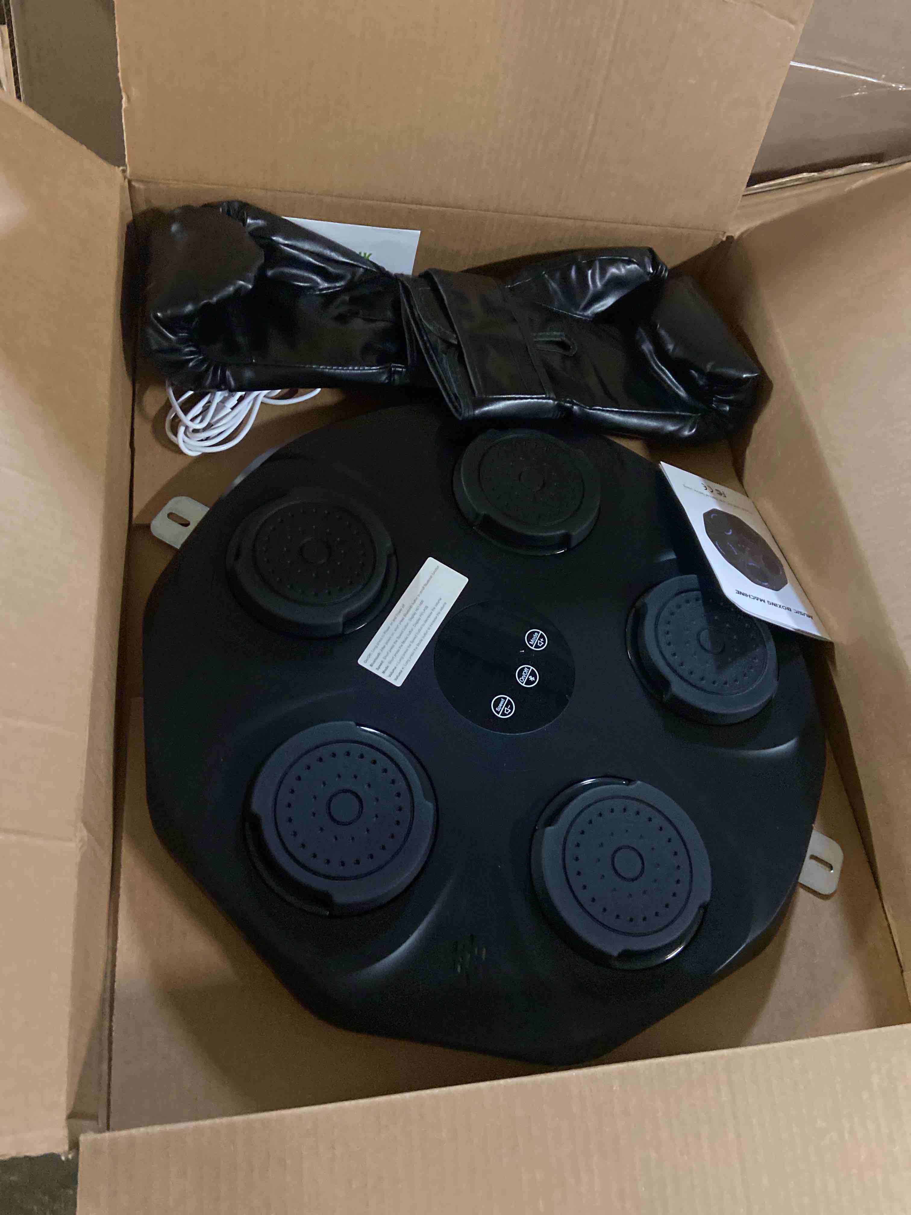 Condition photo showing Good Condition for Music Boxing Machine, Interactive Punching Trainer with Boxing Gloves, Large Size Wall Mounted Electronic Boxing Target for Adult Kids, 9 Modes & 9 Speeds