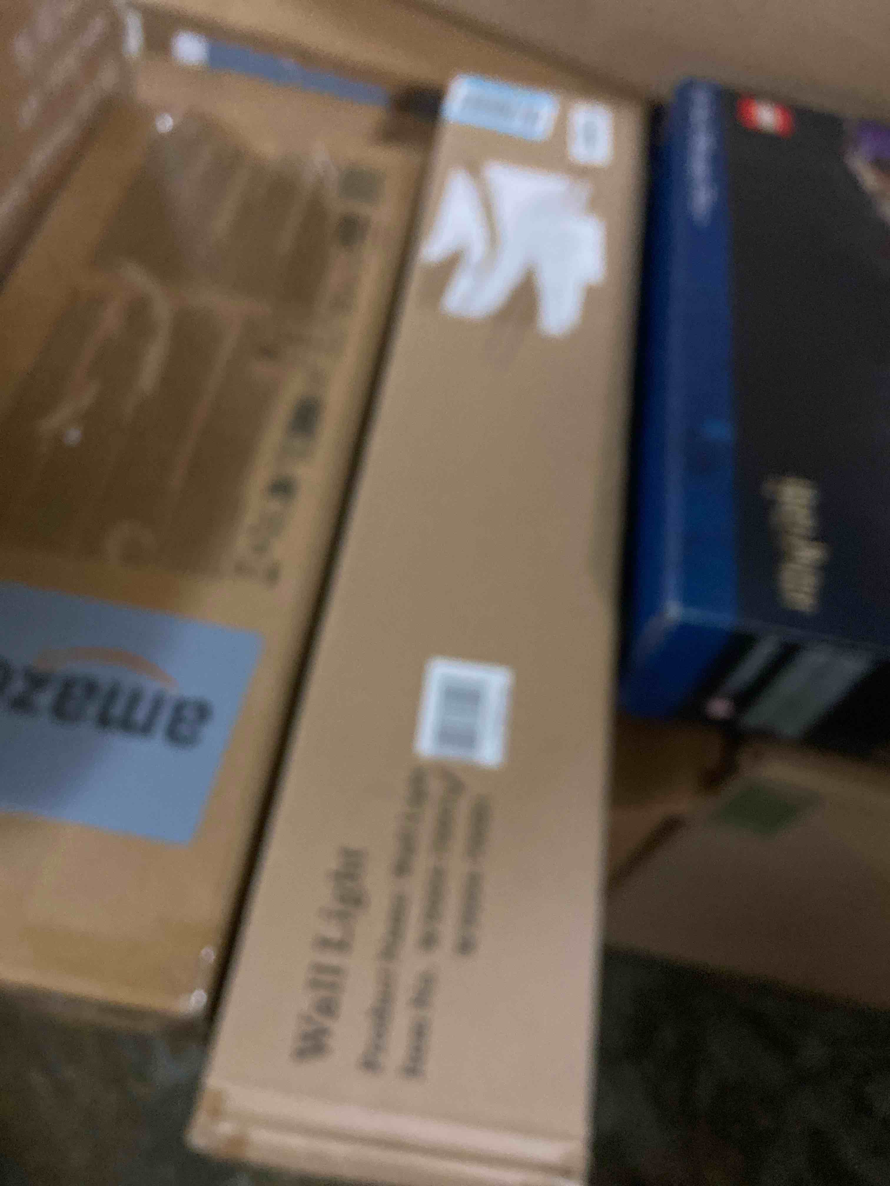 Condition photo showing New/Like New for VitaLink Picture Lights for Wall, Hardwired 27.5" Long Gold Wall Picture Artwork Paintings Display Lighting Swing Arms Wooden Wall Lamp Bathroom Vanity Light Dimmable 5CCT Swing arm: Gold