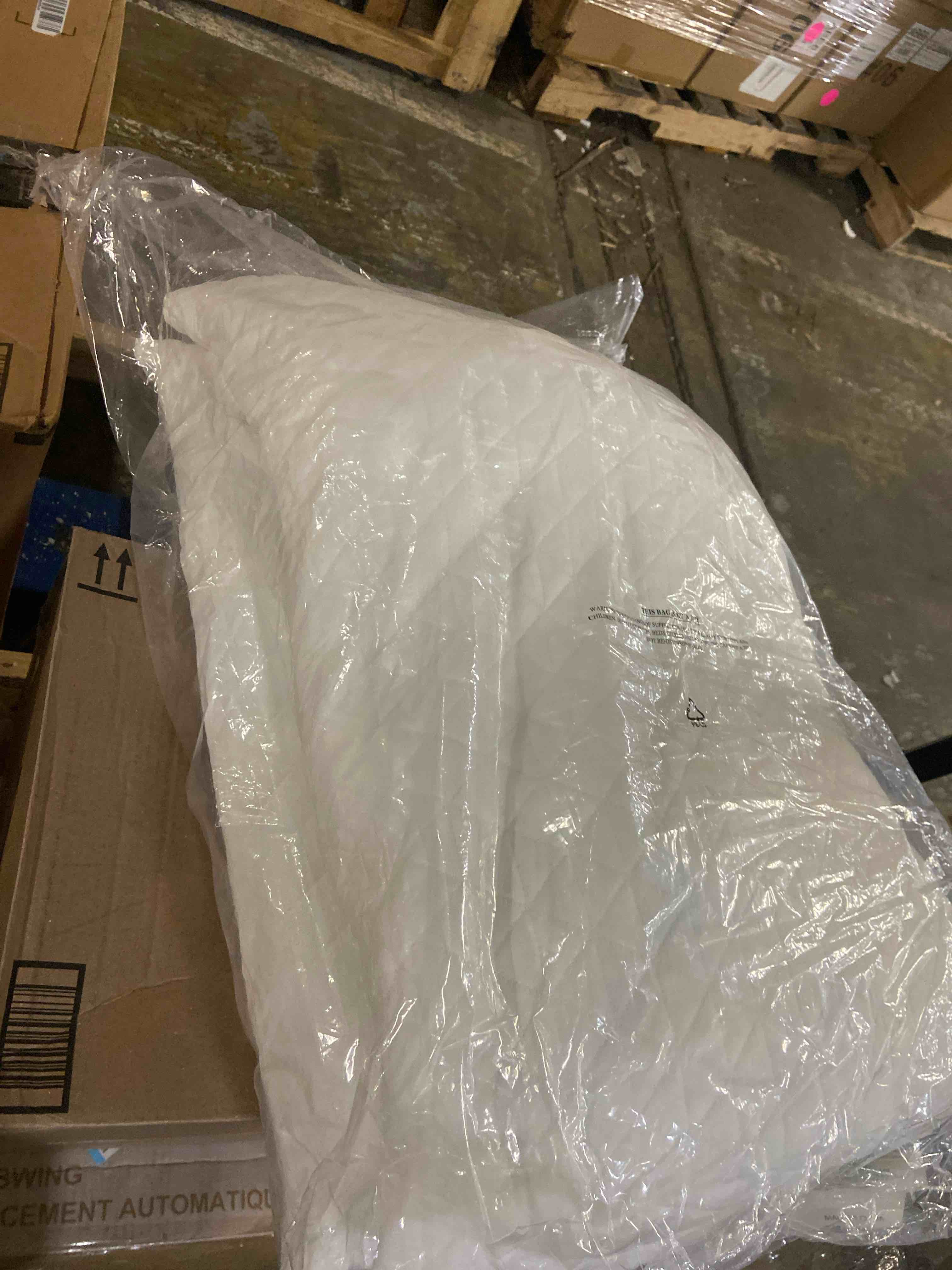 Condition photo showing New/Like New for Shredded Memory Foam Pillows for Sleeping,Bed Pillows King Size Set of 2 Pack Cooling Adjustable,Good for Side and Back Sleeper with Washable Removable Cover White King (Pack of 2)