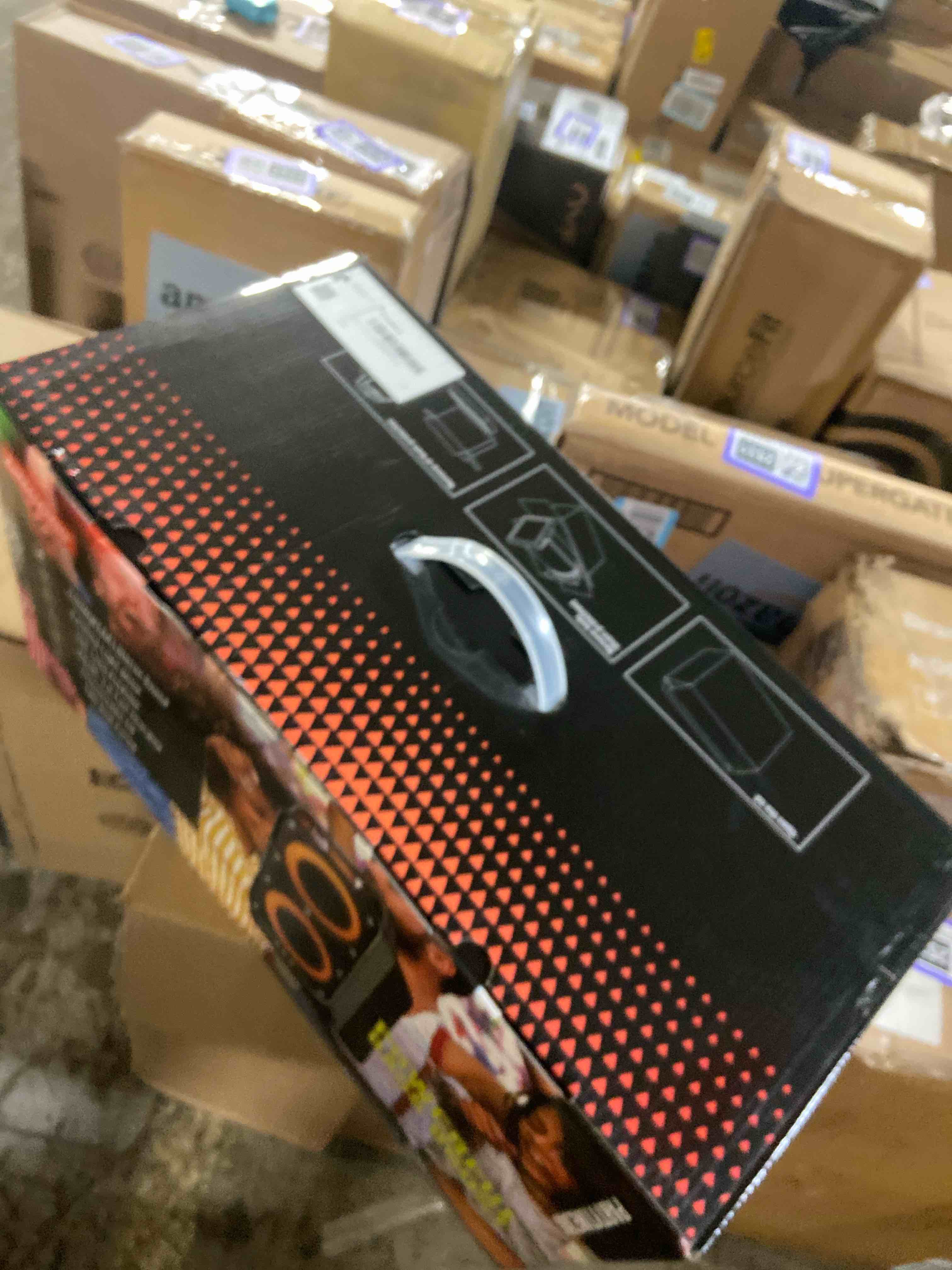 Condition photo showing New/Like New for Portable Bluetooth Speaker: 240W Peak Powerful Loud Sound Deep Bass Wireless Boombox Large Subwoofer 15 Hours Battery Life Fast Charging with Led Light Show for Party Outdoor Camping Backyard Black
