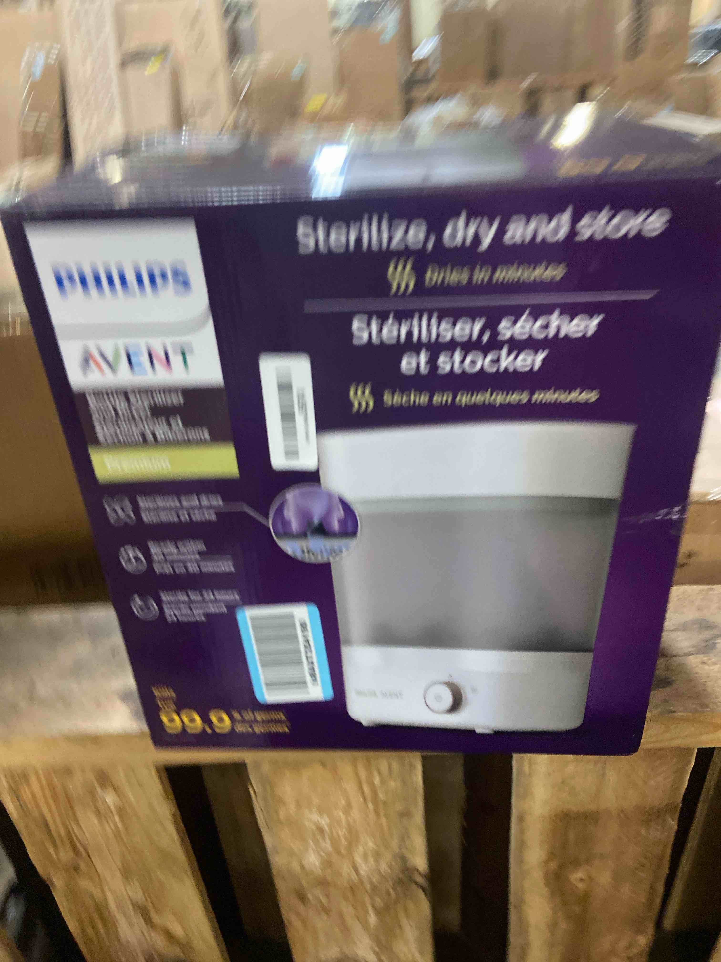 Condition photo showing New/Like New for Philips Avent Baby Bottle Sterilizer and Dryer Premium, Removes 99,9% of Bacteria, Chemicals Free, Capacity 6 Bottles/Teats/Accessories, Modular Space Saving Design, Model SCF293 Electric Sterilizer With dryer