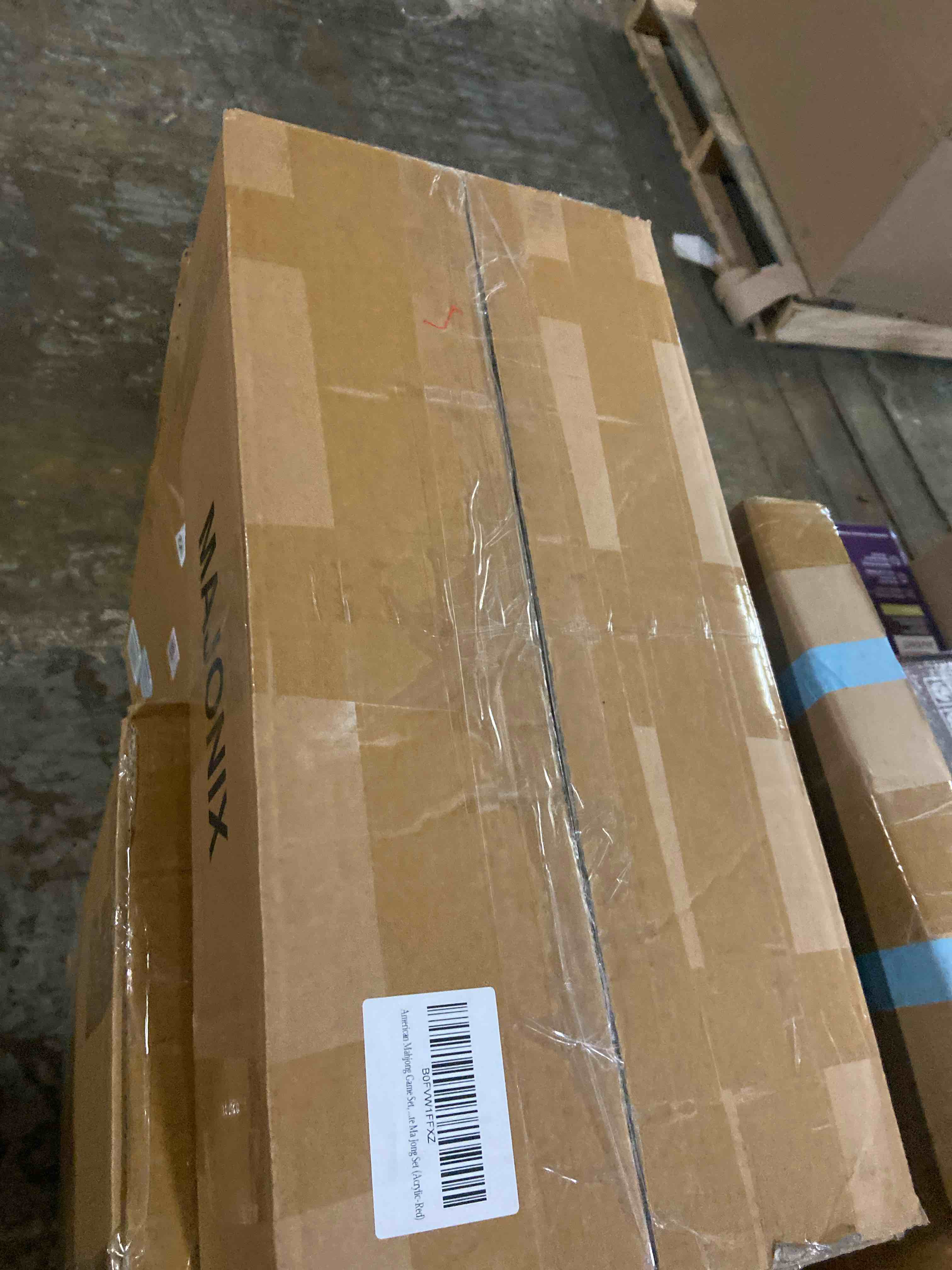 Condition photo showing New/Like New for American Mahjong Game Set, Portable Carrying Bag,Acrylic 160 Tiles,Western Mahjong Tiles Set,Complete Ma Jong Set Acrylic-Red