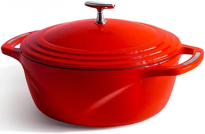 Lodge USA Enamel Cast Iron Dutch Oven