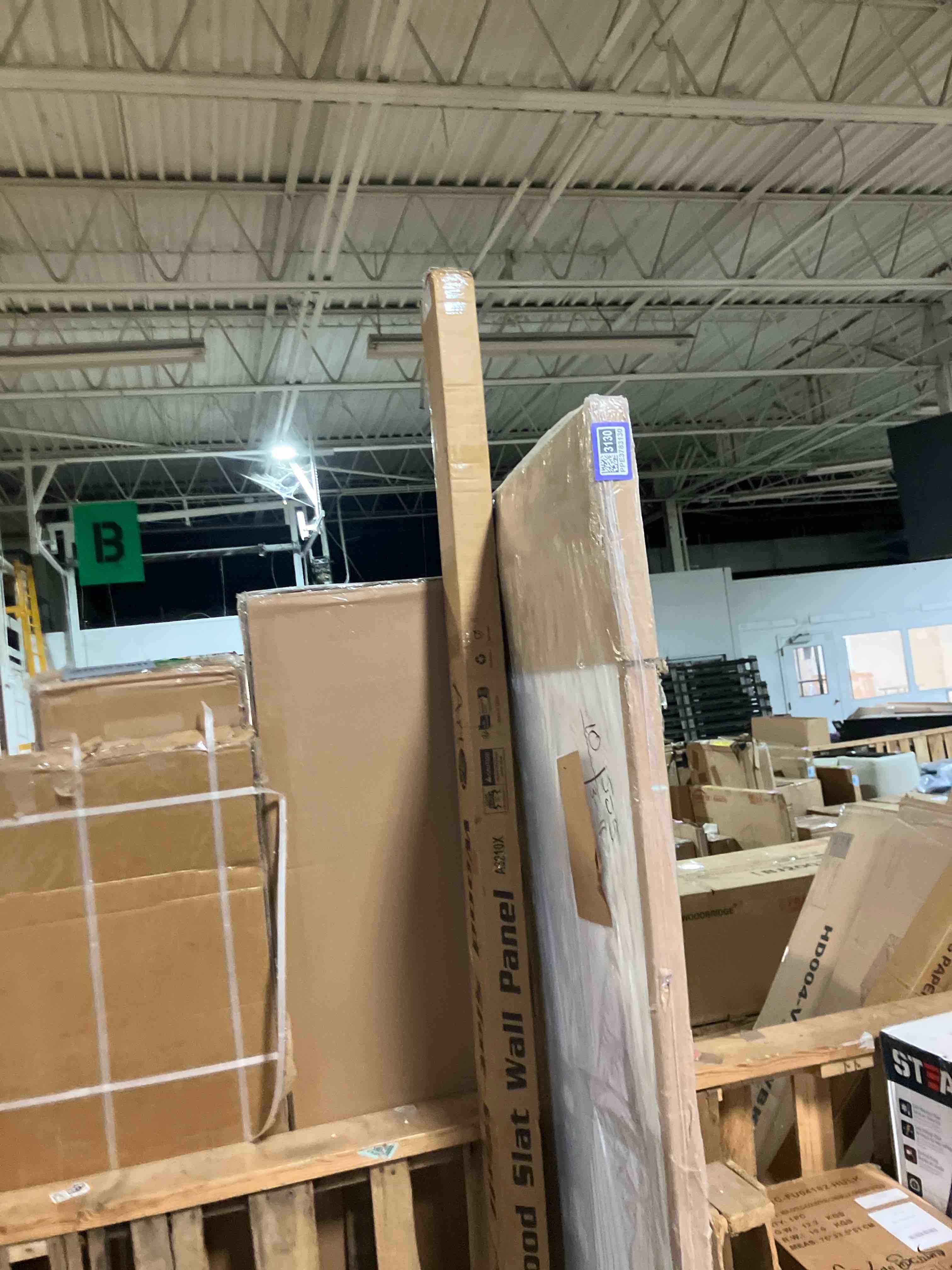 Condition photo showing Good Condition for 2-pack wood panels for wall - acoustic wood slat wall panels, soundproof wooden paneling for interior decor 2 pc - 94.5x12.6 inches white oak