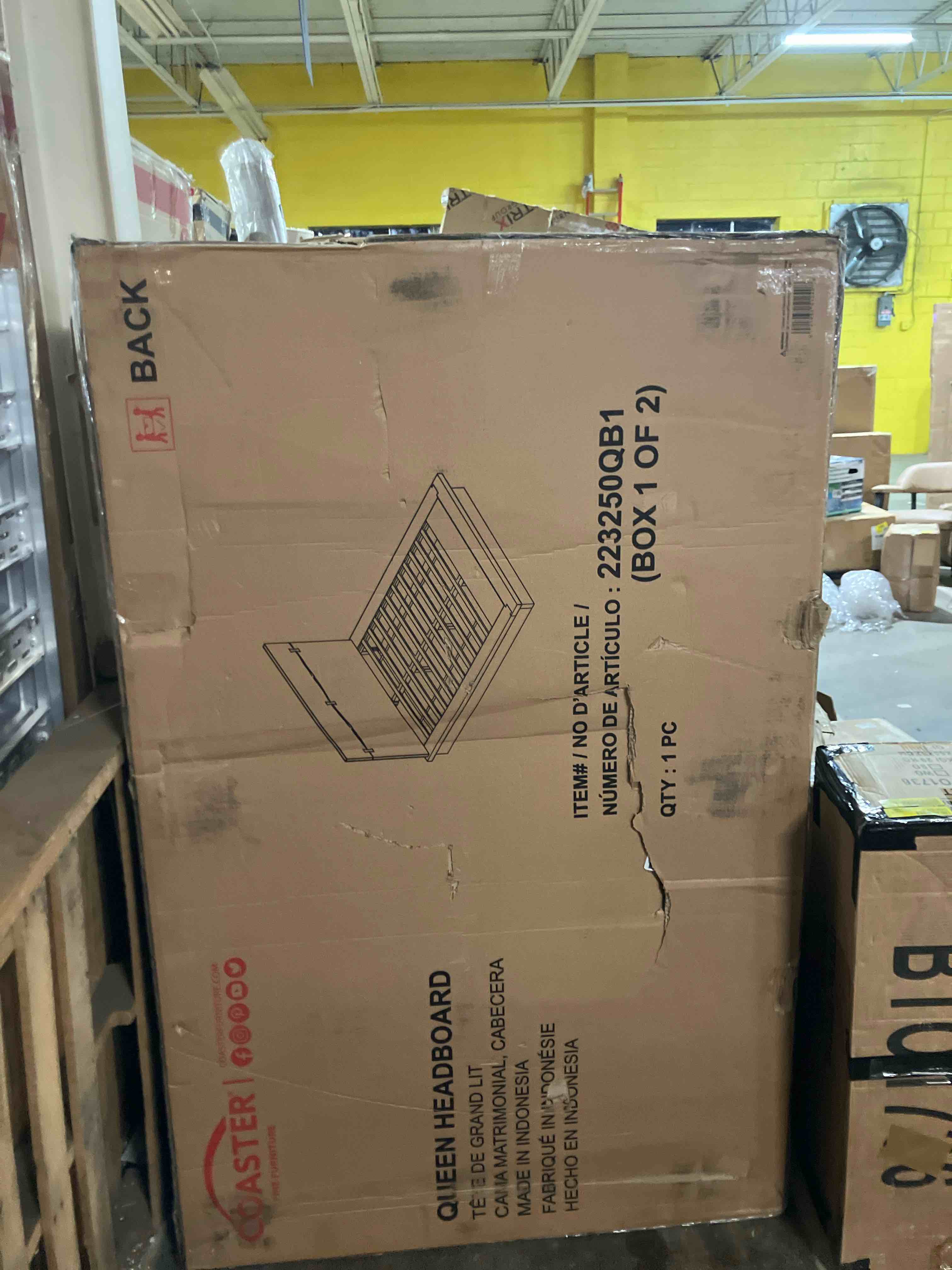 Condition photo showing Good Condition for coaster furniture queen bed (headboard only)