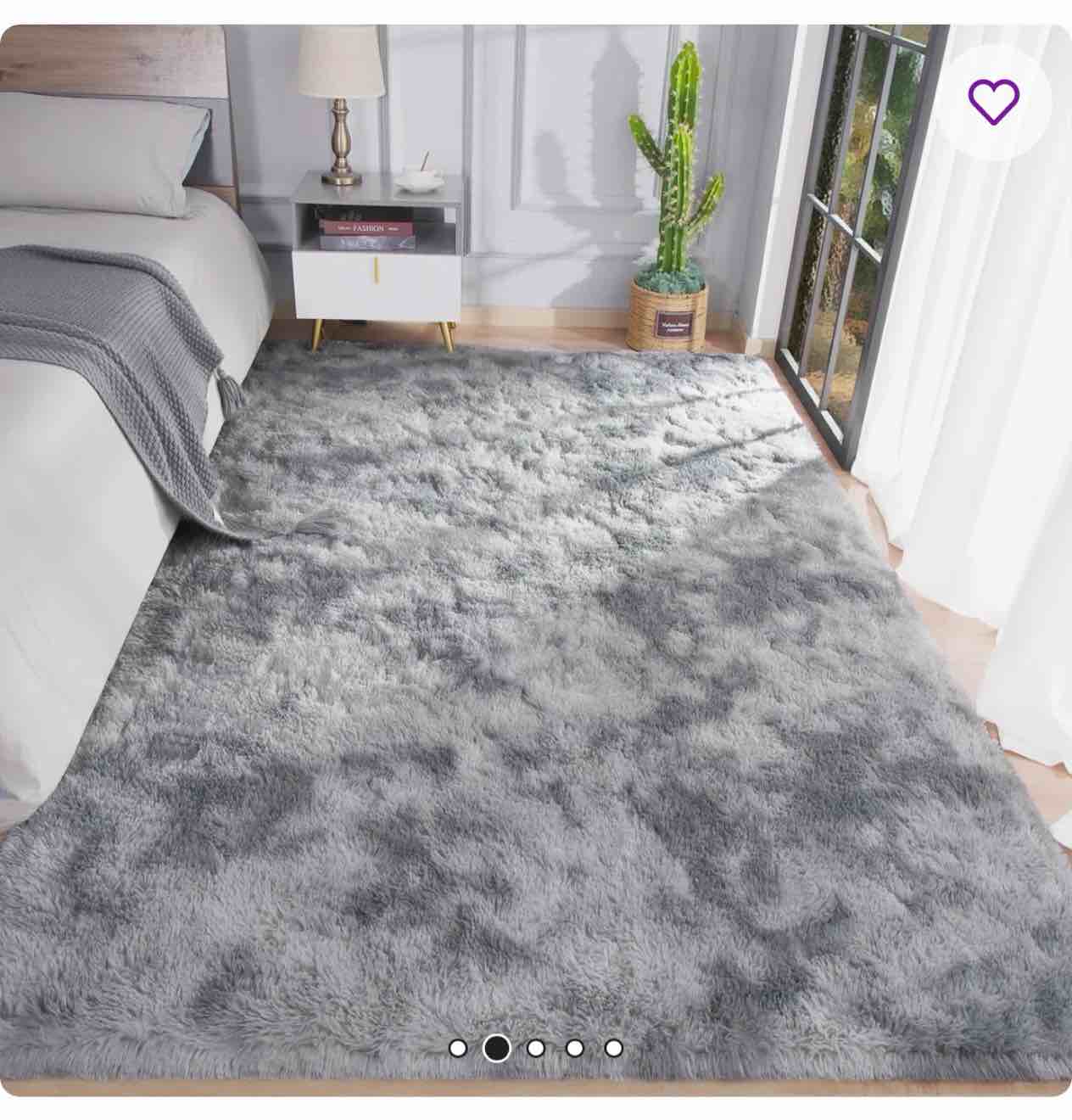 antonije tie dye shag area rug