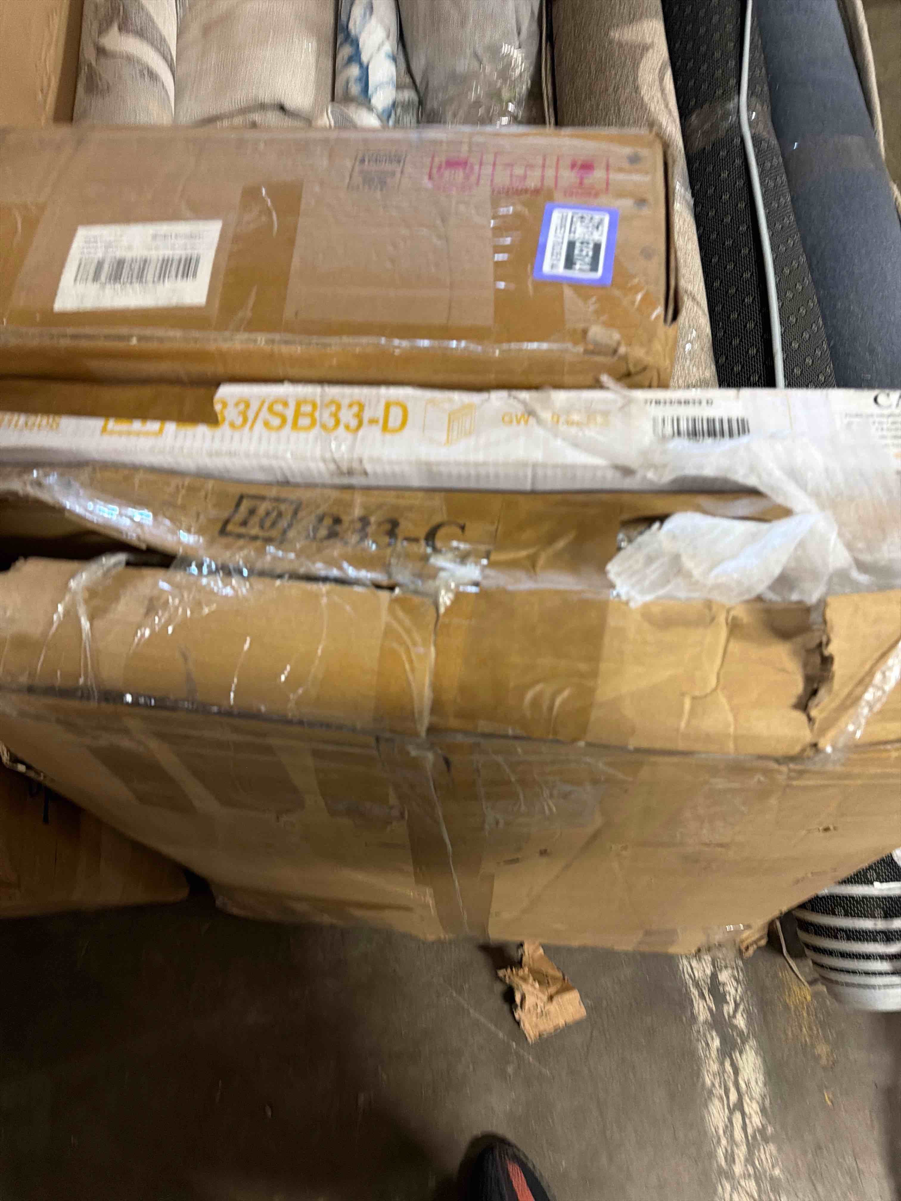 Condition photo showing Good Condition for solid wood frame shaker style rta sink base cabinet - 2 doors, 1 false drawer for kitchen, bathroom vanity, office (grey, 24" width x 24" depth x34-1/2 height)