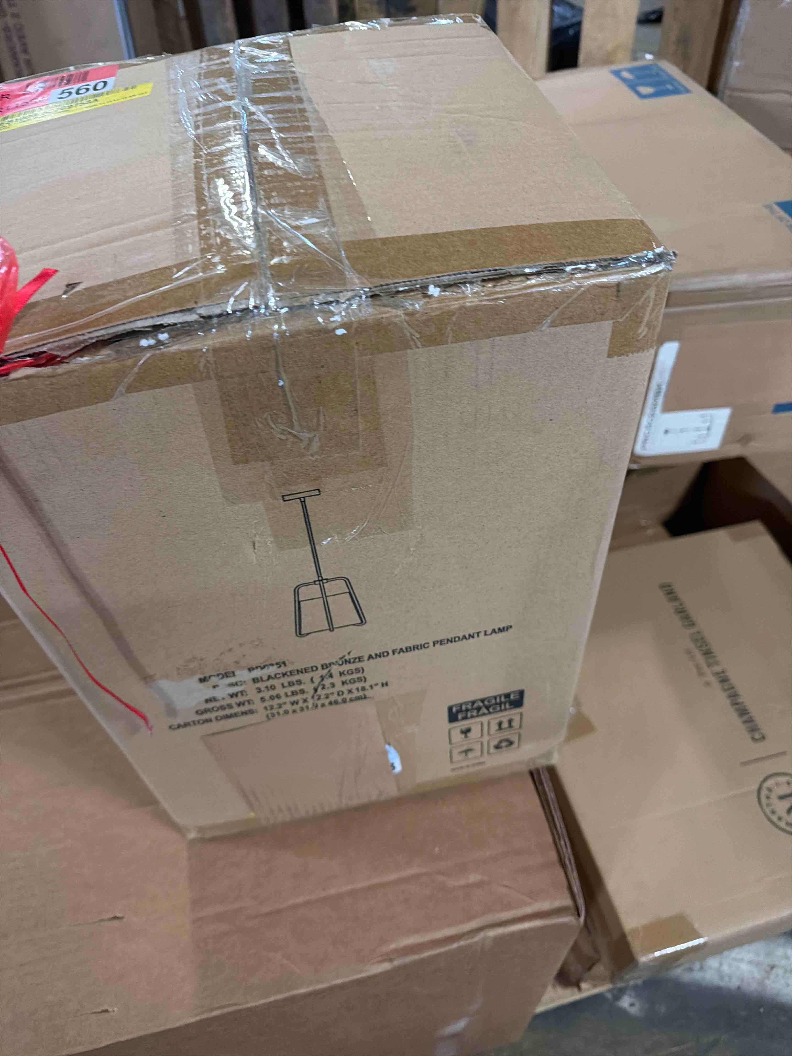 Condition photo showing New/Like New for ruthie 1  light unique/statement pendant  