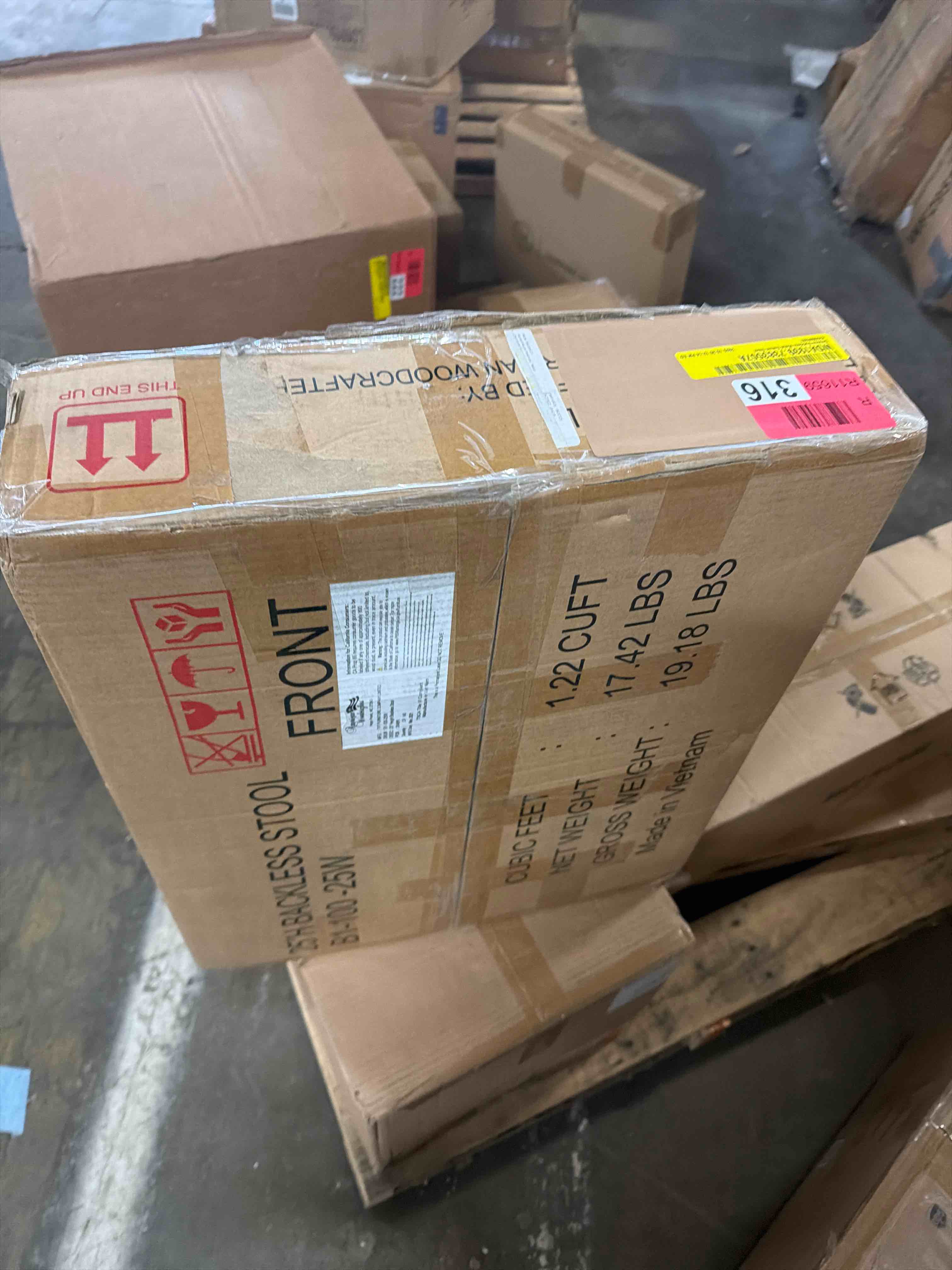 Condition photo showing New/Like New for deanna backless metal swivel stool  4350086287