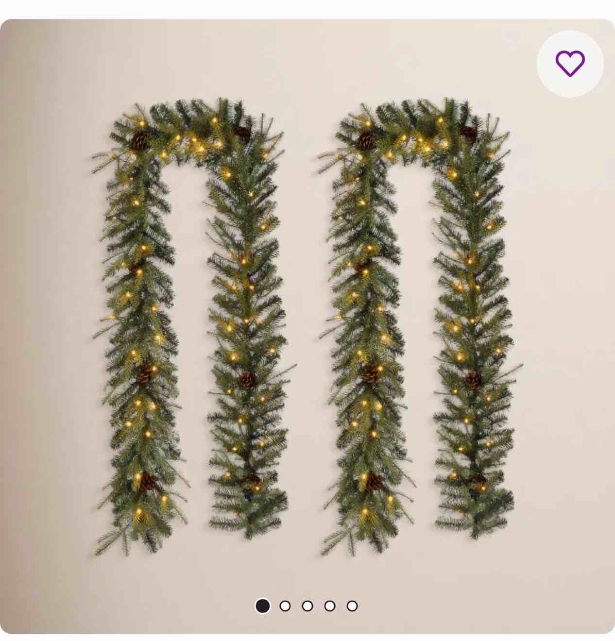 soperton 9ft greenery christmas garland with lights  4443612399  2026.01.11 06:48 am