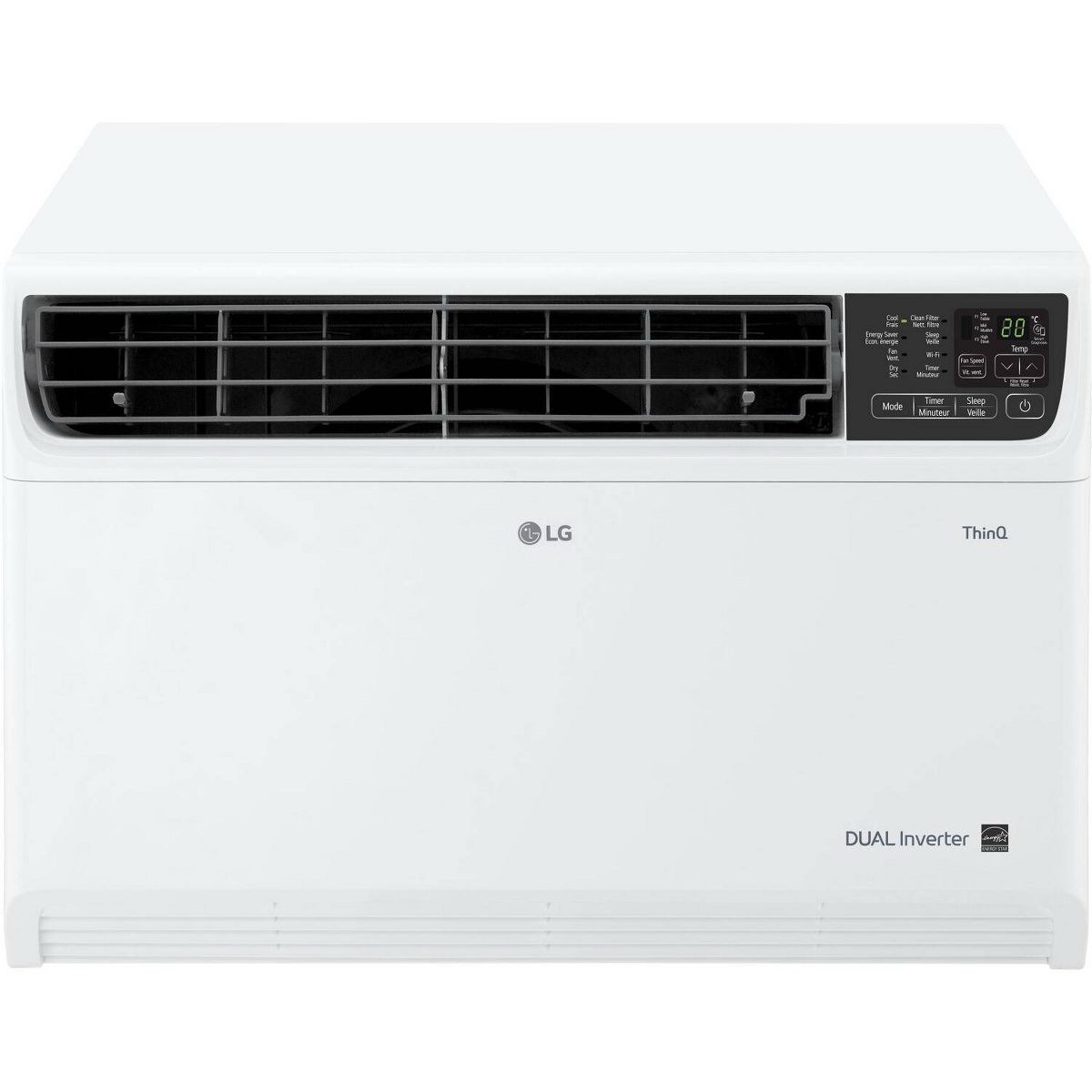 700 sq ft, 14,000 btu 115v programmable window air conditioner with wifi and remote (new in box) 15 x 23.63 x 28.78in.