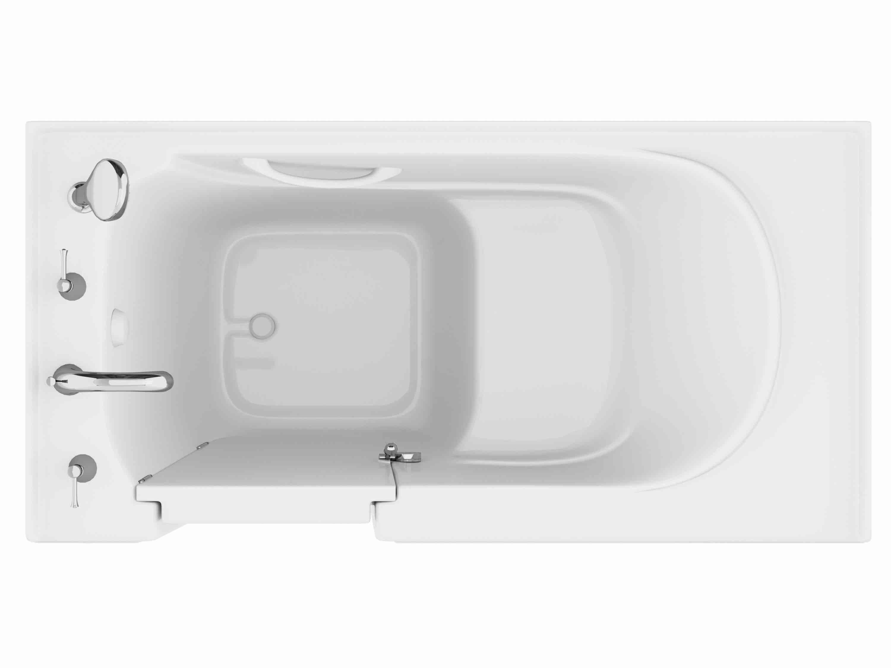 Condition photo showing New/Like New for endurance 30-in x 60-in white acrylic rectangle walk-in whirlpool tub