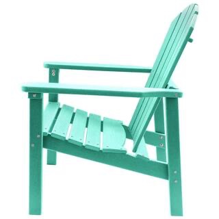 Condition photo showing New/Like New for set of 4 aruba blue adirondack chairs