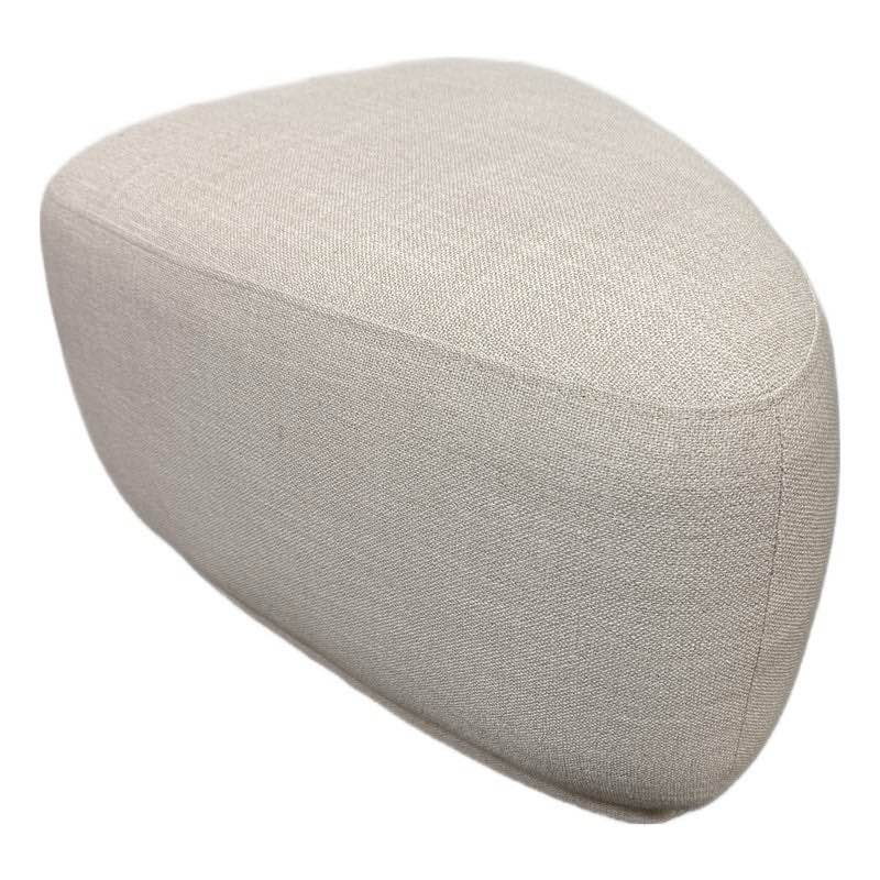 adna 44'' triangular upholstered ottoman, 16'' h x 44'' w x 32'' d