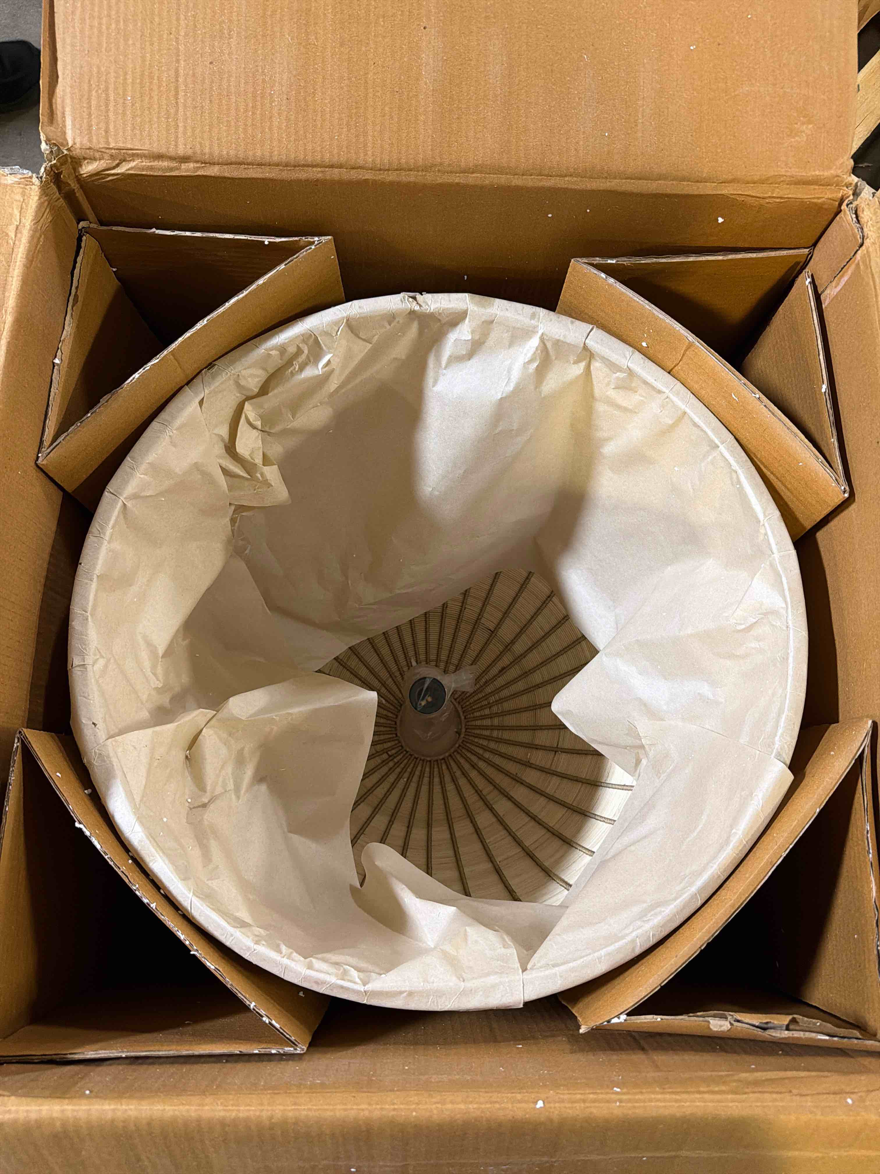 Condition photo showing New/Like New for napa home and garden maye bell pendant light fixture