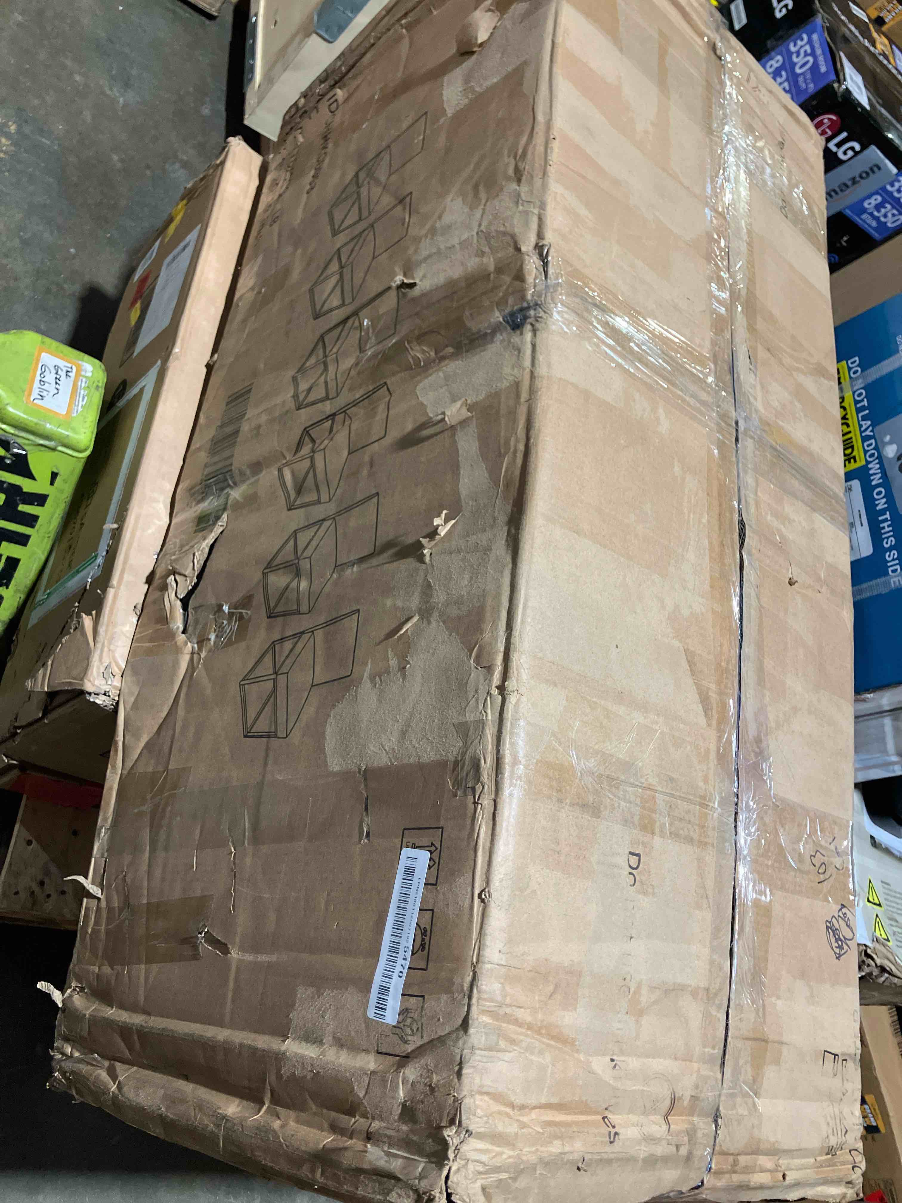 Condition photo showing New/Like New for modern linen dining chairs set of 6, upholstered dining chair, black | black metal frame, linen upholstered seat, mid century design, kitchen and dining room chairs - legs are hidden in seat bottoms, all pieces are in one box!