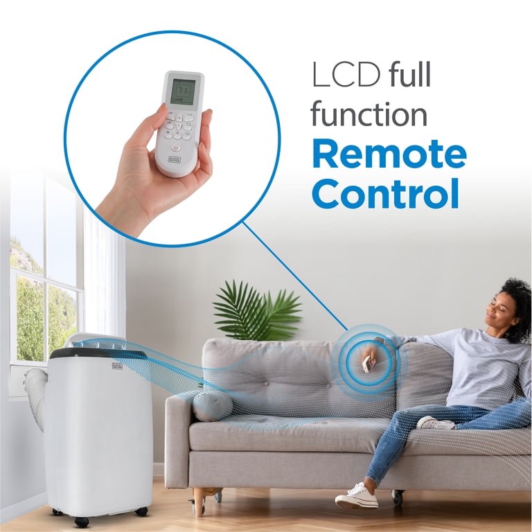 Condition photo showing New/Like New for 10,000 btu portable air conditioner cools up to 450 sq.ft, auto-evaporation low noise portable ac unit with remote control fits for large room, office, garage, white 19.69"d × 17.95"wx 26.22"h