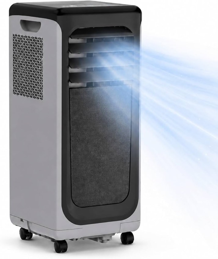coolblus portable air conditioners 16000 btu, wi-fi smart portable ac unit for room up to 750 sq.ft, 3 in 1 quiet ac with cool/dehumidify/fan 13.2"d × 27.4"w × 12.7"h