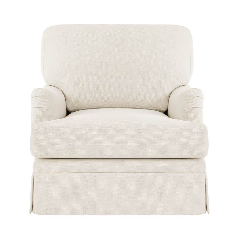 light beige deep seat single swivel armchair, set of 2. 32.7 in. w x 32.7 in. d x 35 in. h - beige