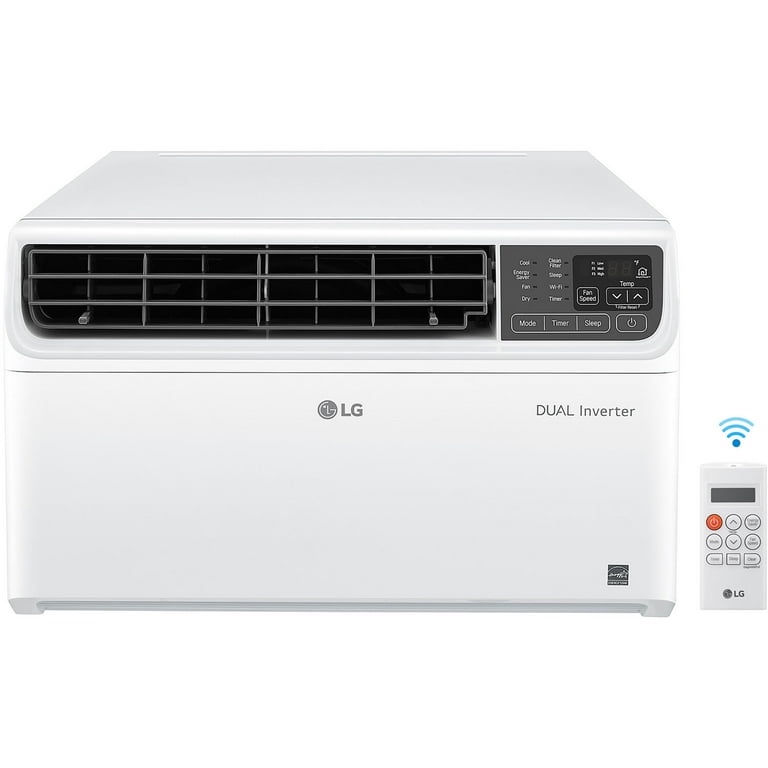 000 btu dual inverter smart window air conditioner, new in box, 24.50 x 19.57 x 12.33 in