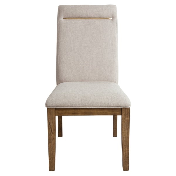 Condition photo showing New/Like New for garland dining side chair set of 2, ivory 20 in. w x 25.5 in. d x 40 in. h, new in box