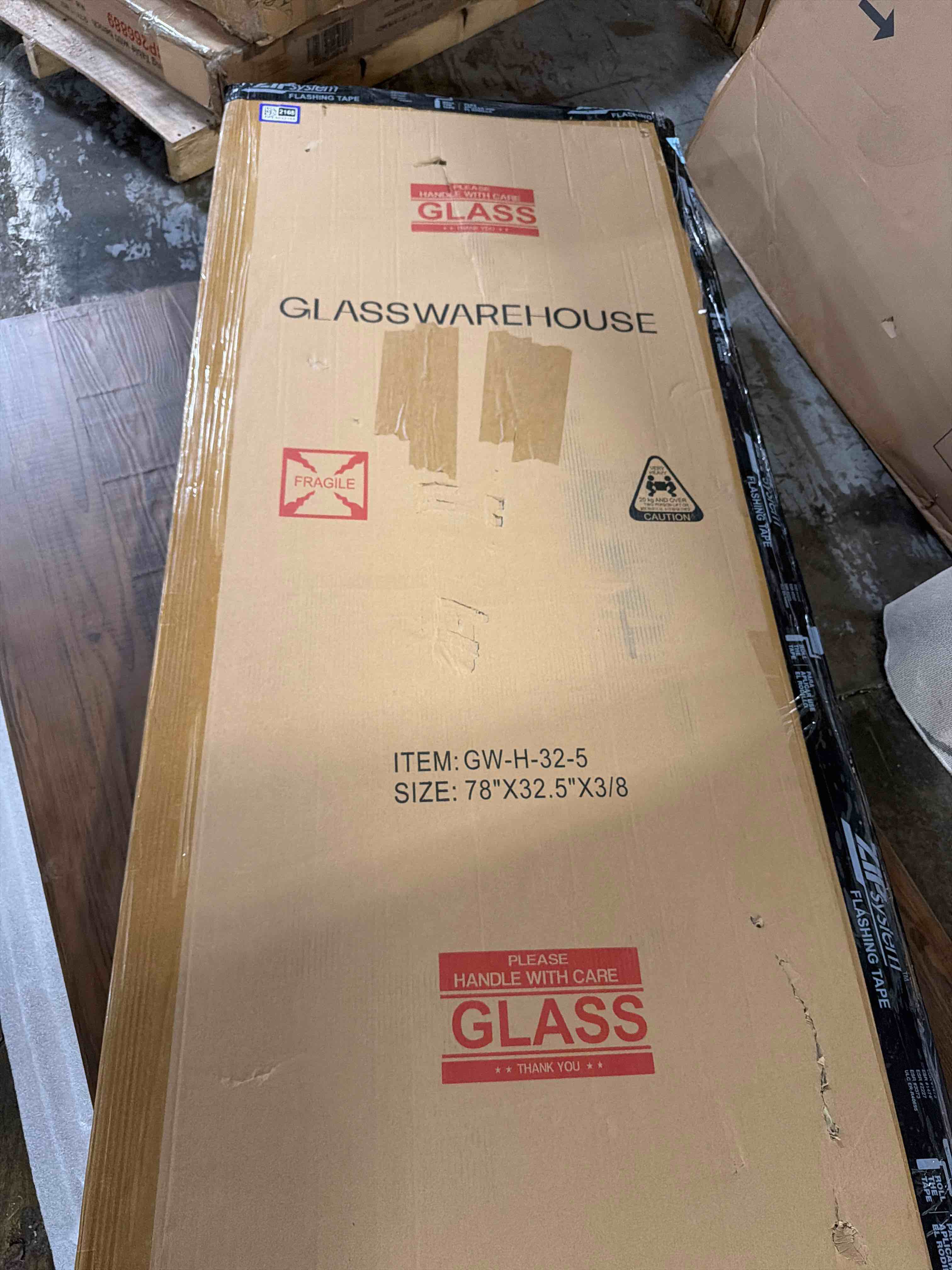 Condition photo showing New/Like New for halo 32.5 in. w x 78 in. h glass hinged frameless shower door in polished nickel with clear glass,item is brand new in box