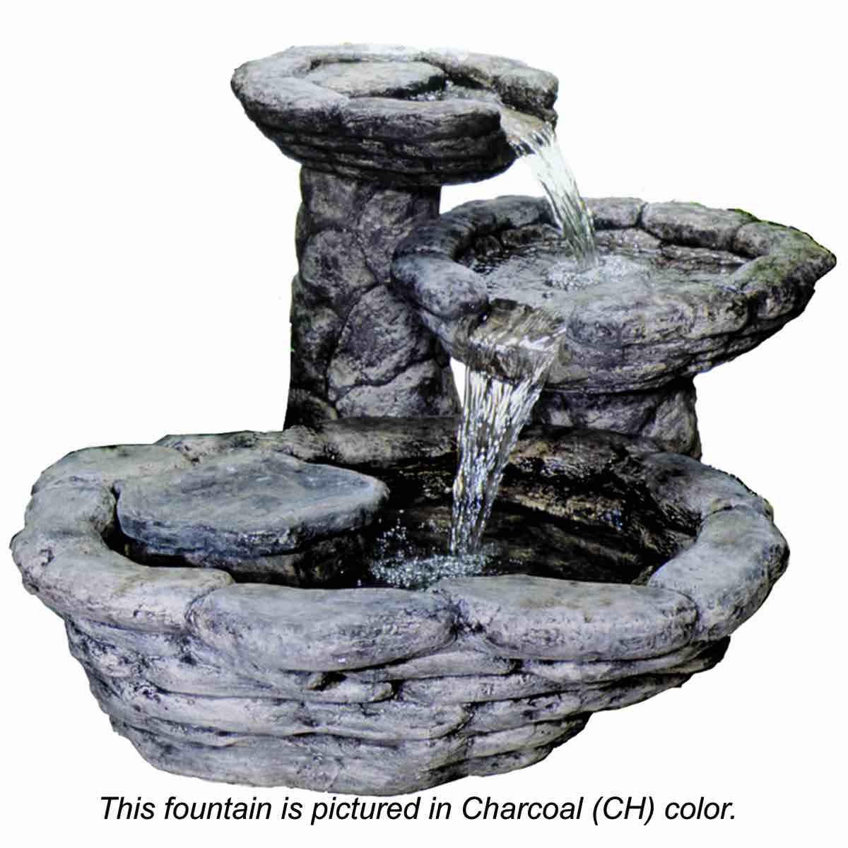 Condition photo showing New/Like New for mini cascade cast stone fountain