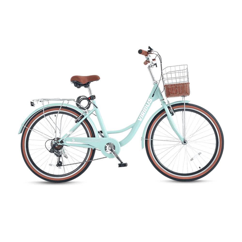 Condition photo showing New/Like New for 7 speed cruising bike, sea foam (new in box) 67.7”