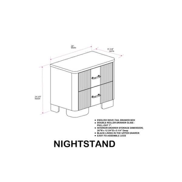 Condition photo showing New/Like New for sierra white oak solid nightstand 24.75 x 26 x 15.75inch.