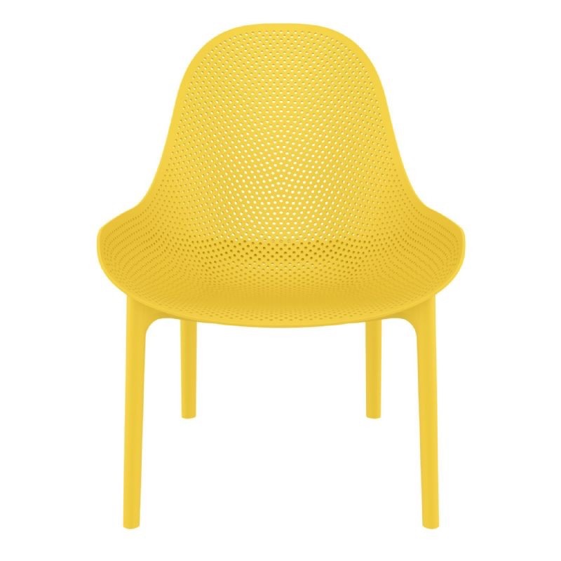 Condition photo showing New/Like New for (set of 4) sky outdoor 23.6 w × 27.9 d × 32.7 h indoor lounge chair yellow