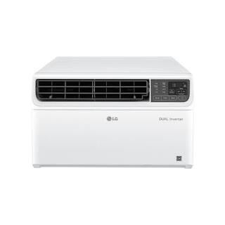 18,000 btu 230/208v window air conditioner cools 1000 sq. ft. with dual inverter, wi-fi enabled & remote in white (new in box) h 17.72 in, w 25.98 in, d 30.67 in