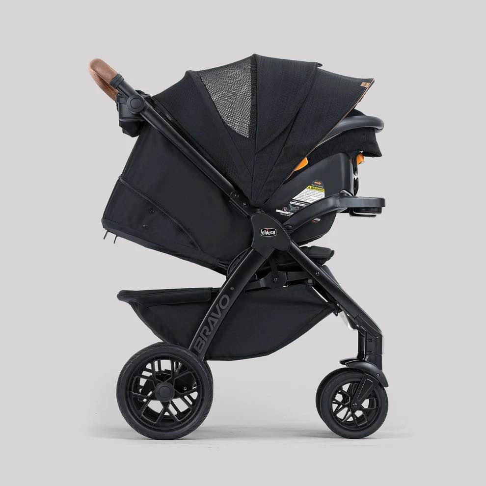 Condition photo showing New/Like New for chicco bravo primo cleartex trio travel system - somerset (new in box)
