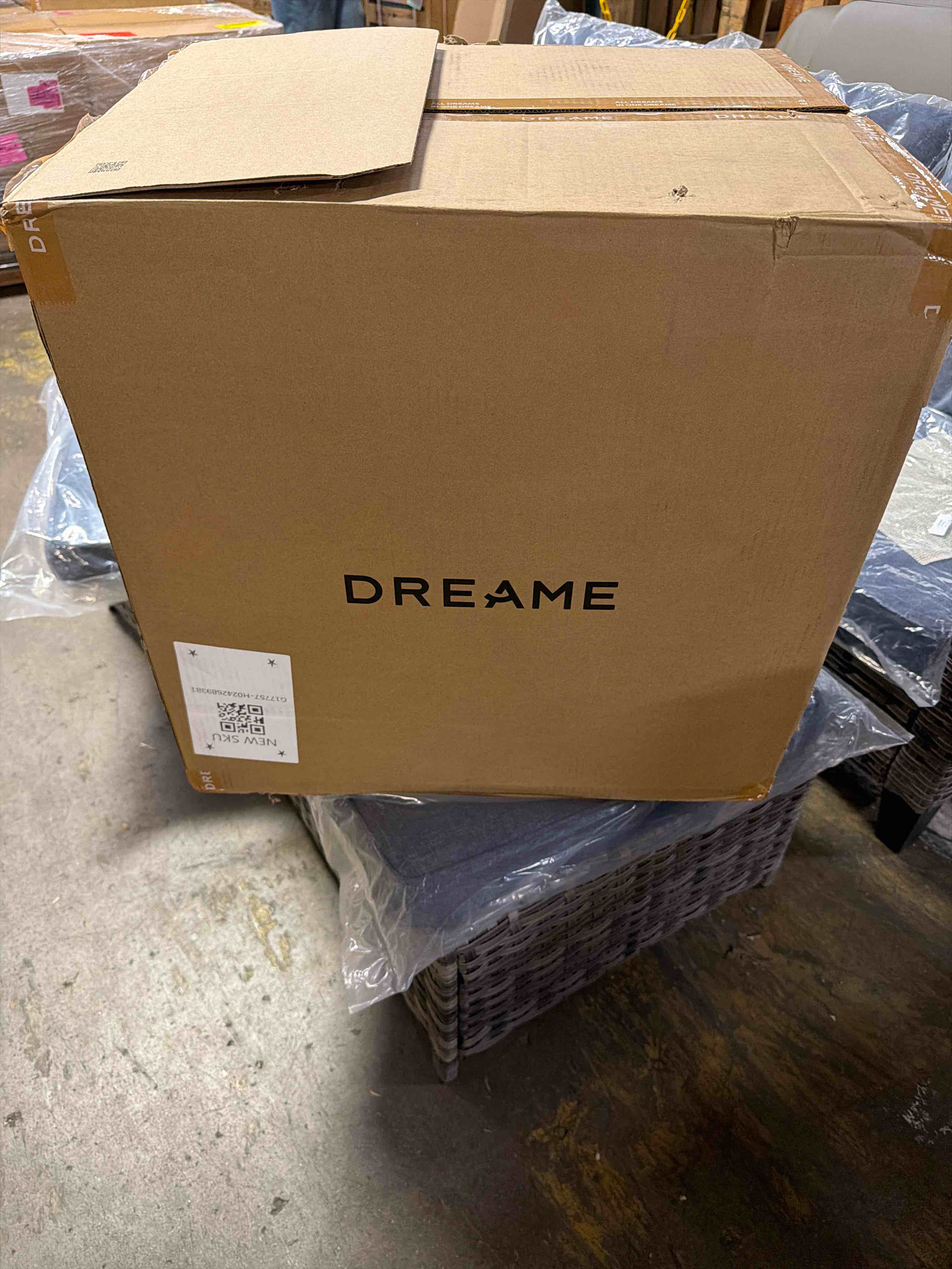 Condition photo showing New/Like New for dreame x60 max ultra complete white robot vacuum and mop, upgraded from x50 series, 3.13in (7.95cm) ultra-thin design, 35,000pa suction, self emptying&refilling, mop self-cleaning, 280+ obstacle avoidance, new in box,(located in office)
